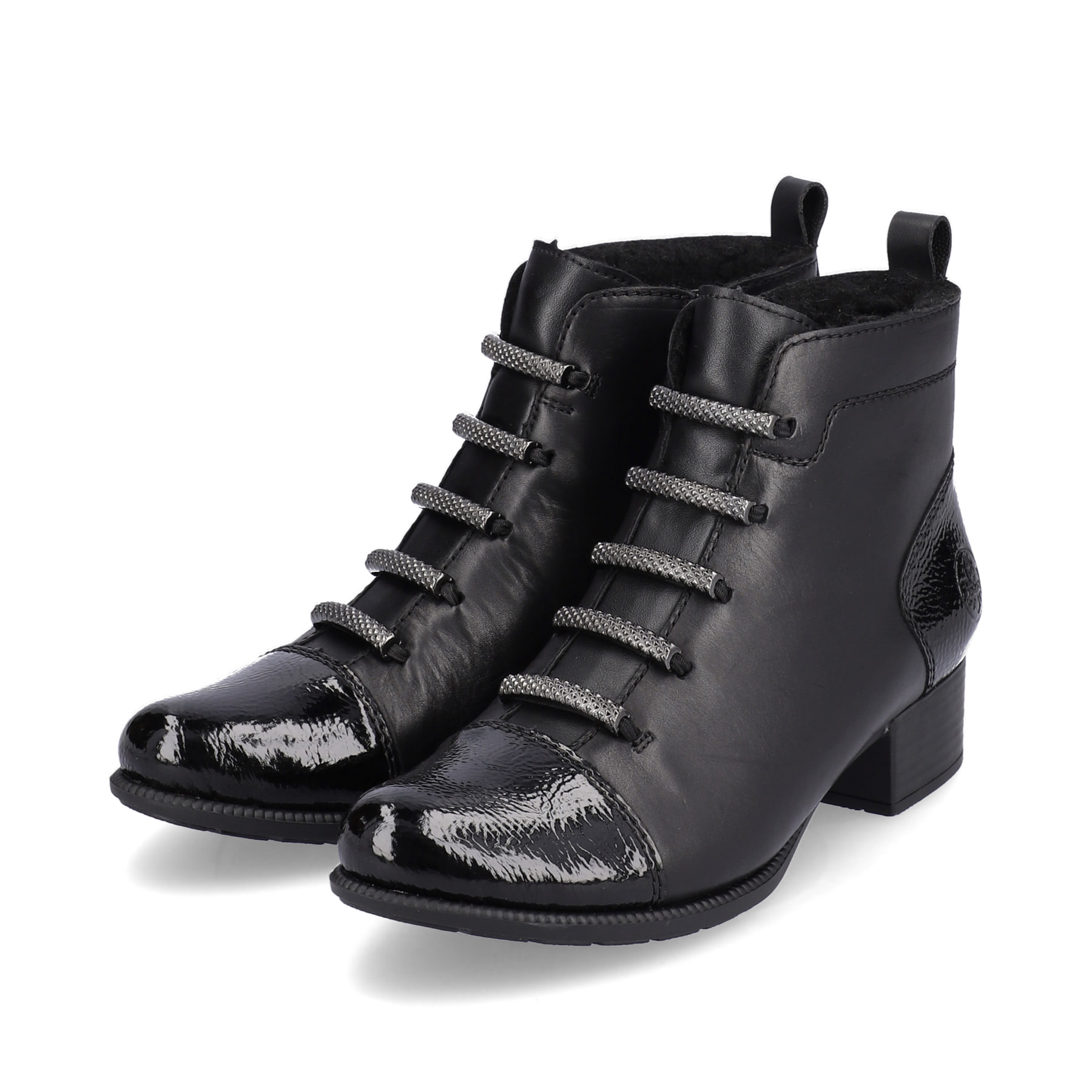 Rieker Damen Stiefeletten tiefschwarz