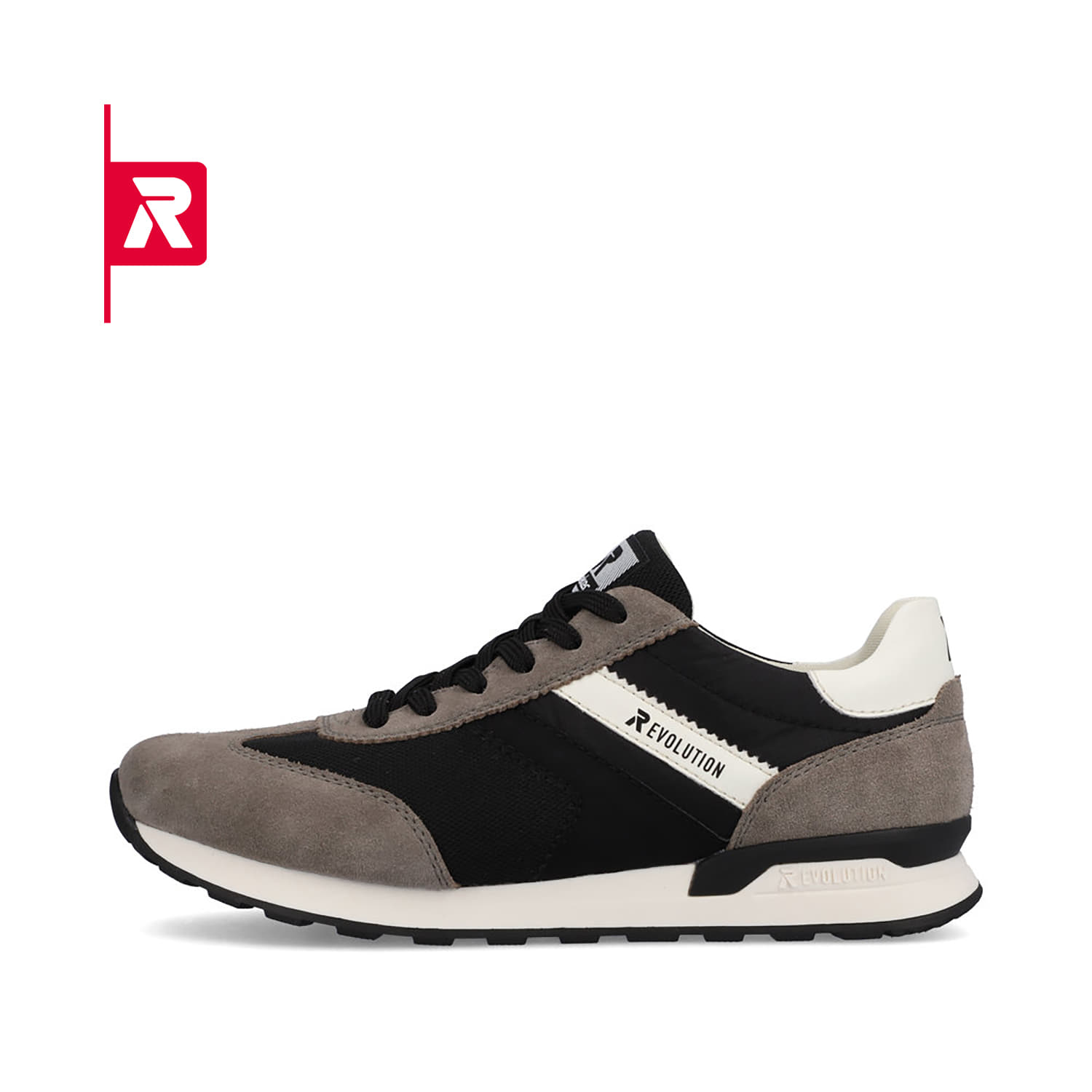 Rieker EVOLUTION Herren Sneaker deep-black stone-grey