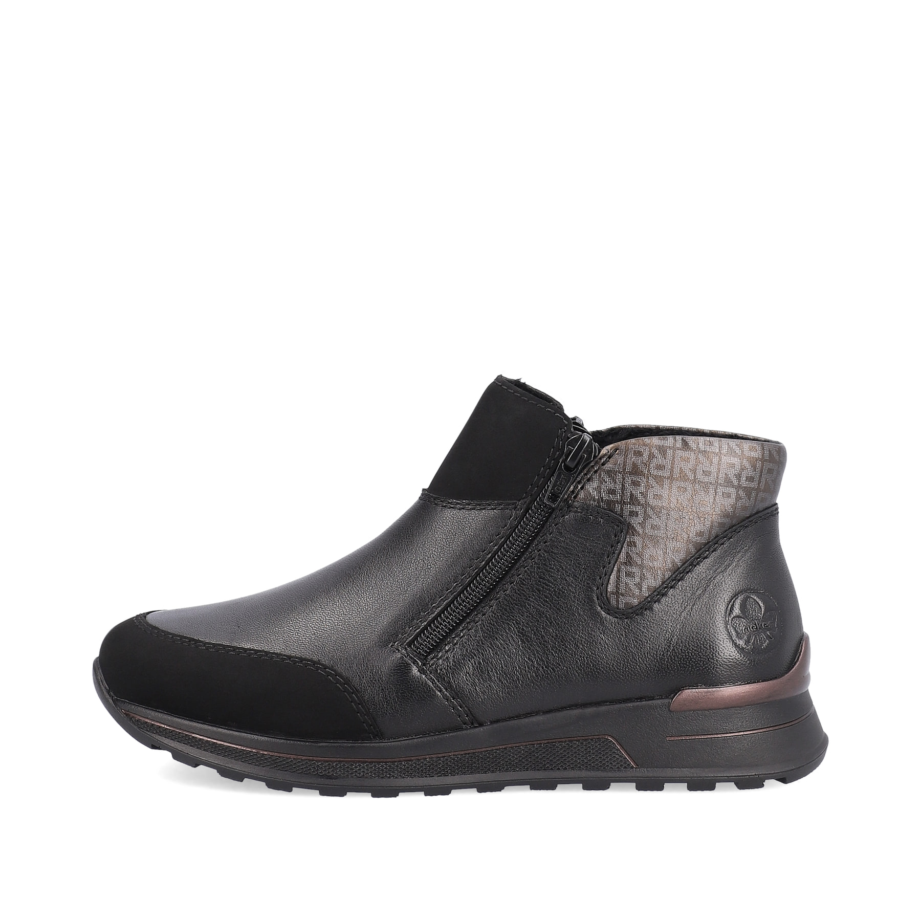 Rieker Damen Slipper tiefschwarz