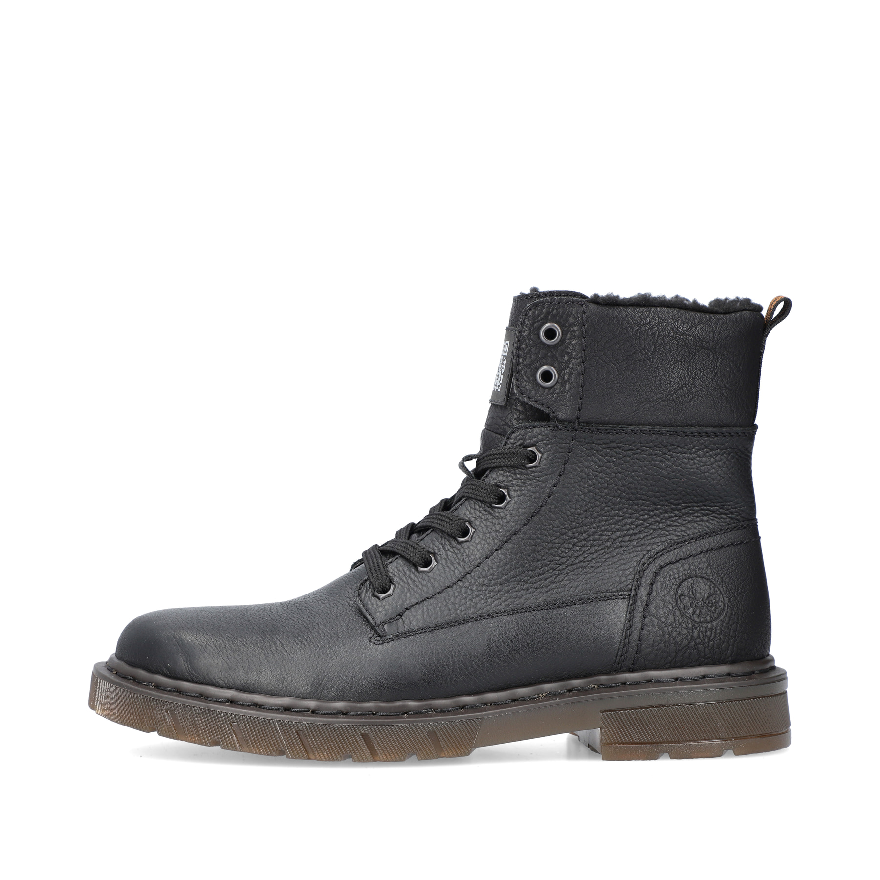 Rieker Herren Schnürstiefel graphitschwarz
