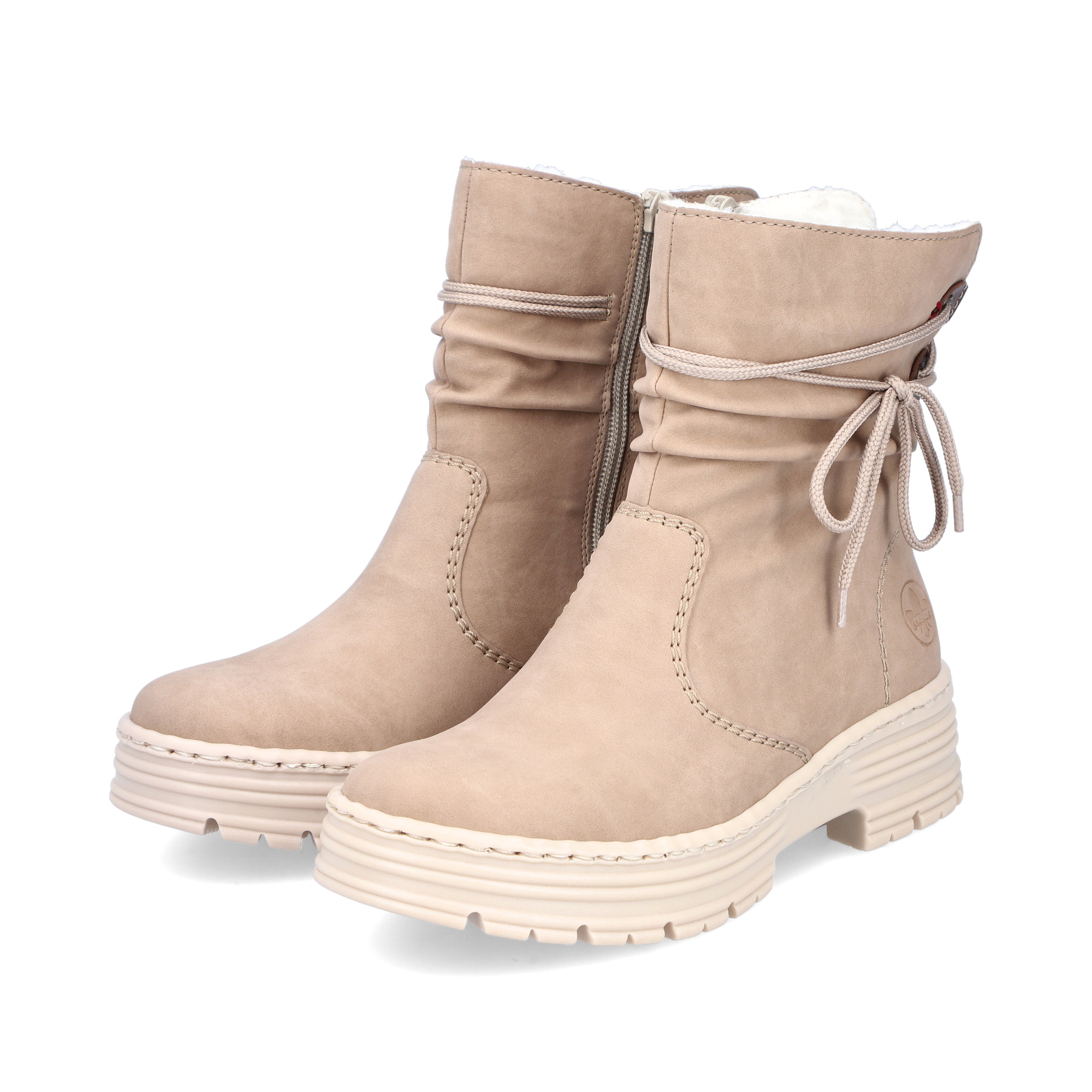 Rieker Damen Kurzstiefel cremebeige