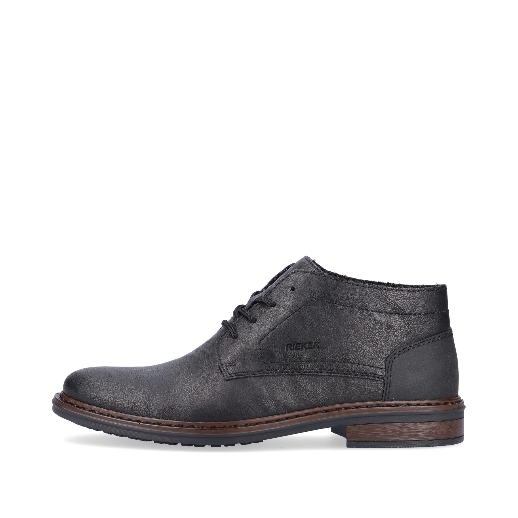 Rieker Herren Schnürstiefel tiefschwarz