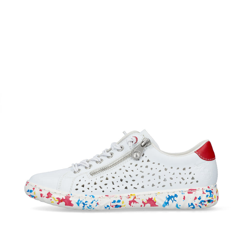 Rieker Damen Slipper sternenweiß