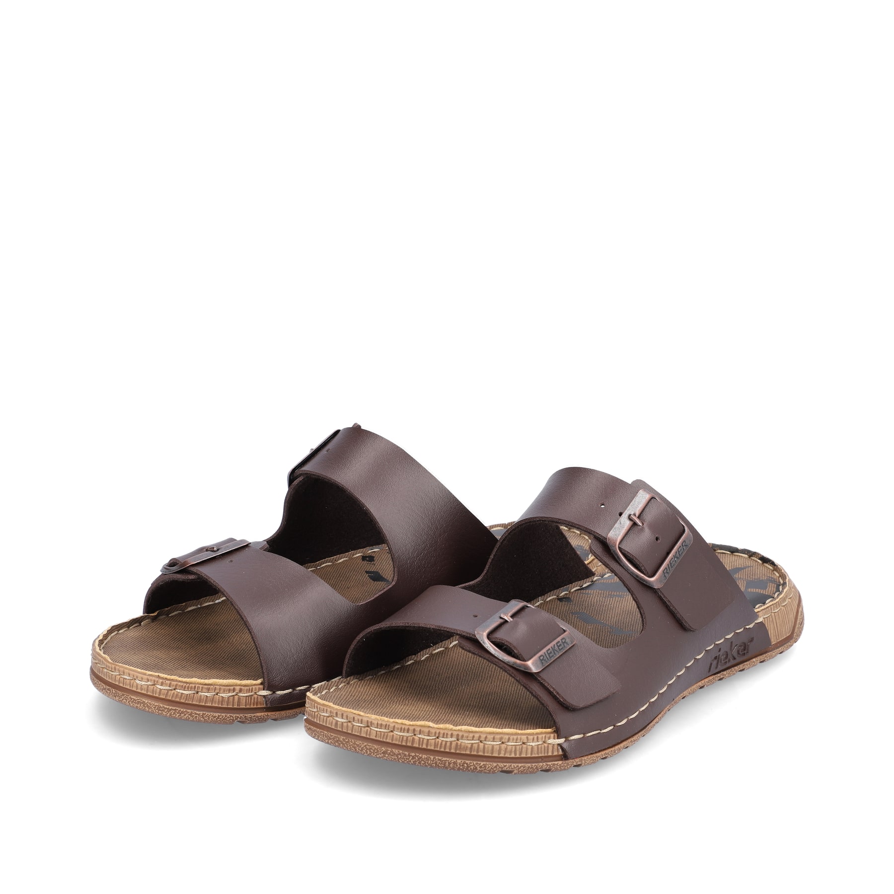 Rieker Herren Pantoletten espressobraun