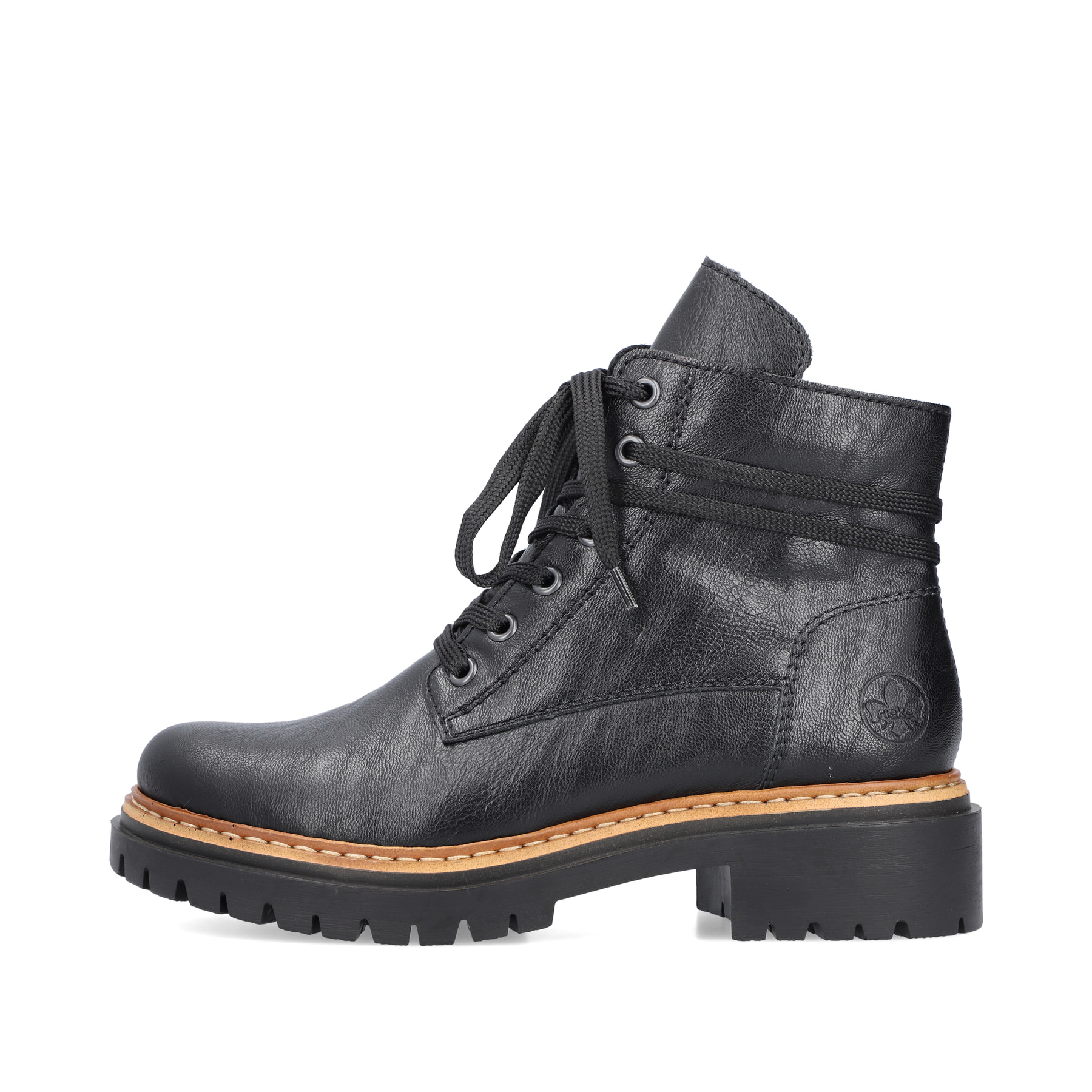 Rieker Damen Biker Boots nachtschwarz