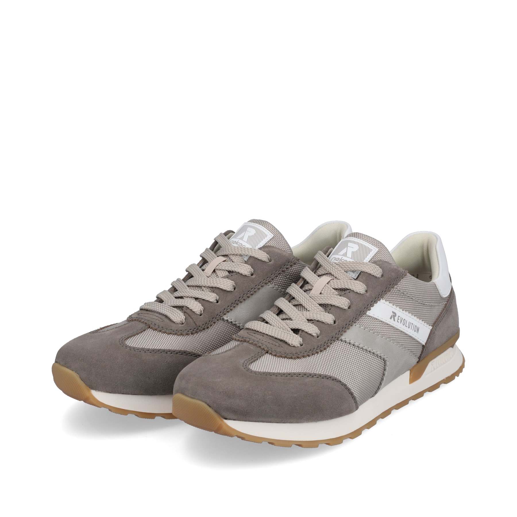 Rieker EVOLUTION Herren Sneaker shadow-grey clay-beige