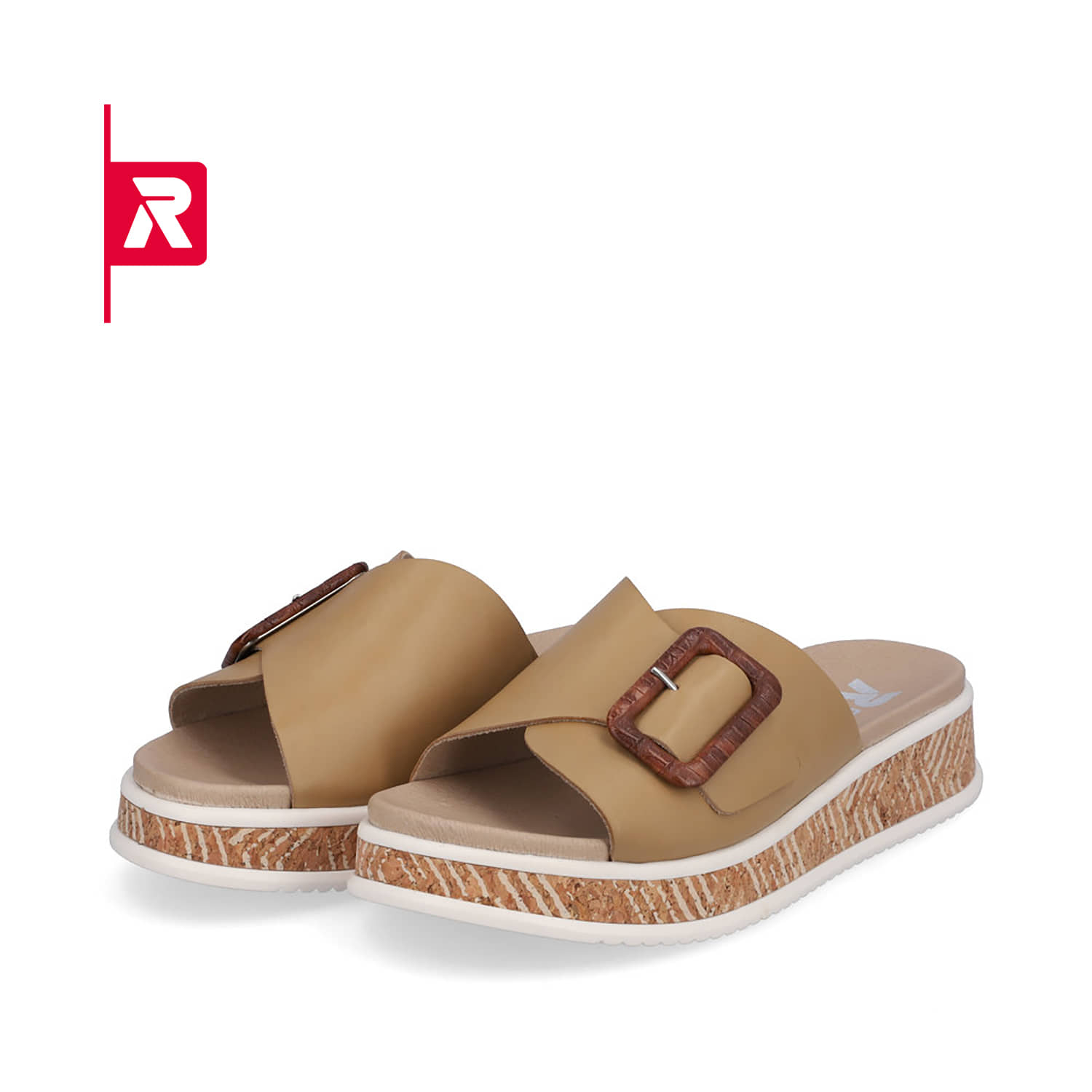 Rieker EVOLUTION Damen Pantoletten clay beige