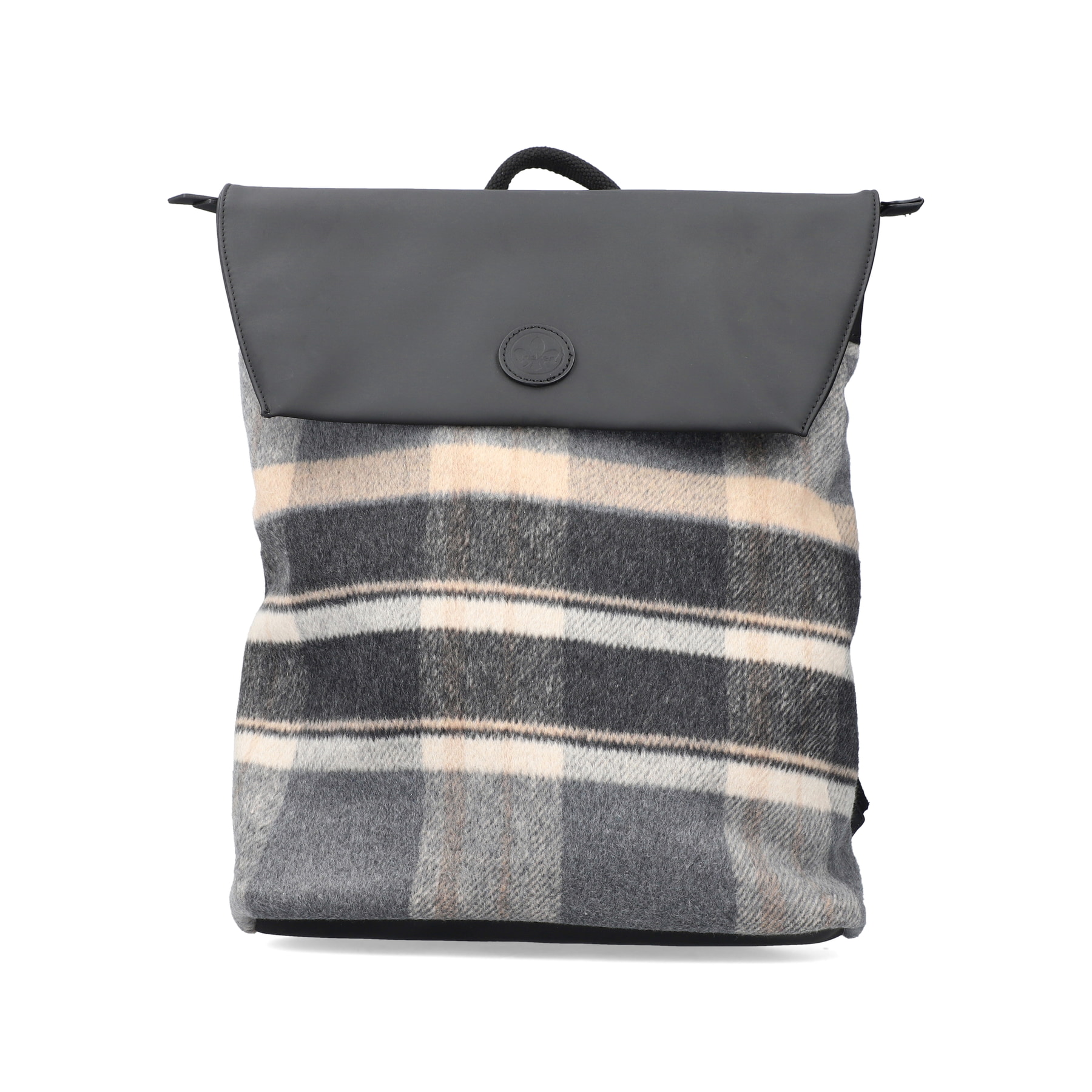 Rieker Damen Rucksack schwarz-hellbeige
