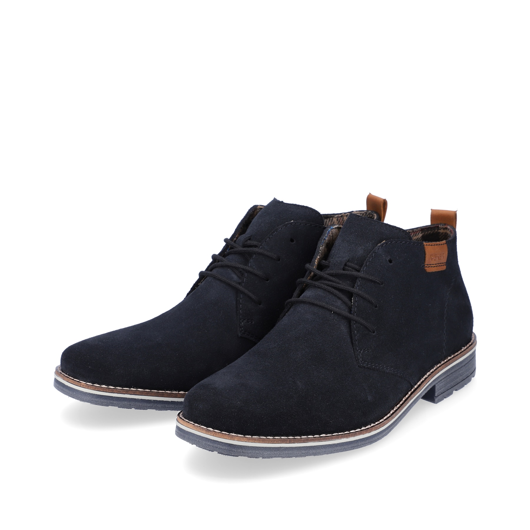 Rieker Herren Schnürstiefel marineblau