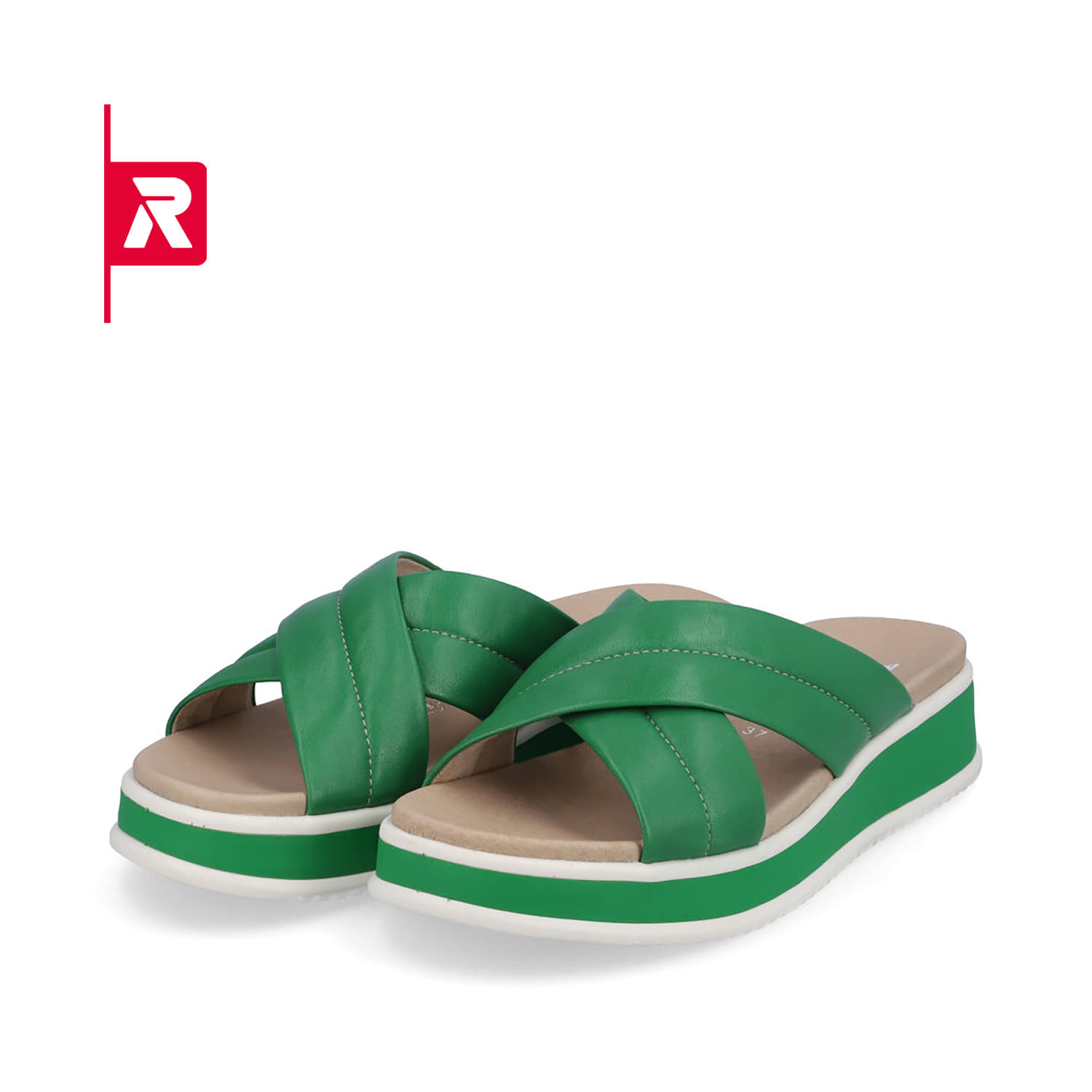 Rieker EVOLUTION Damen Pantoletten smaragd green