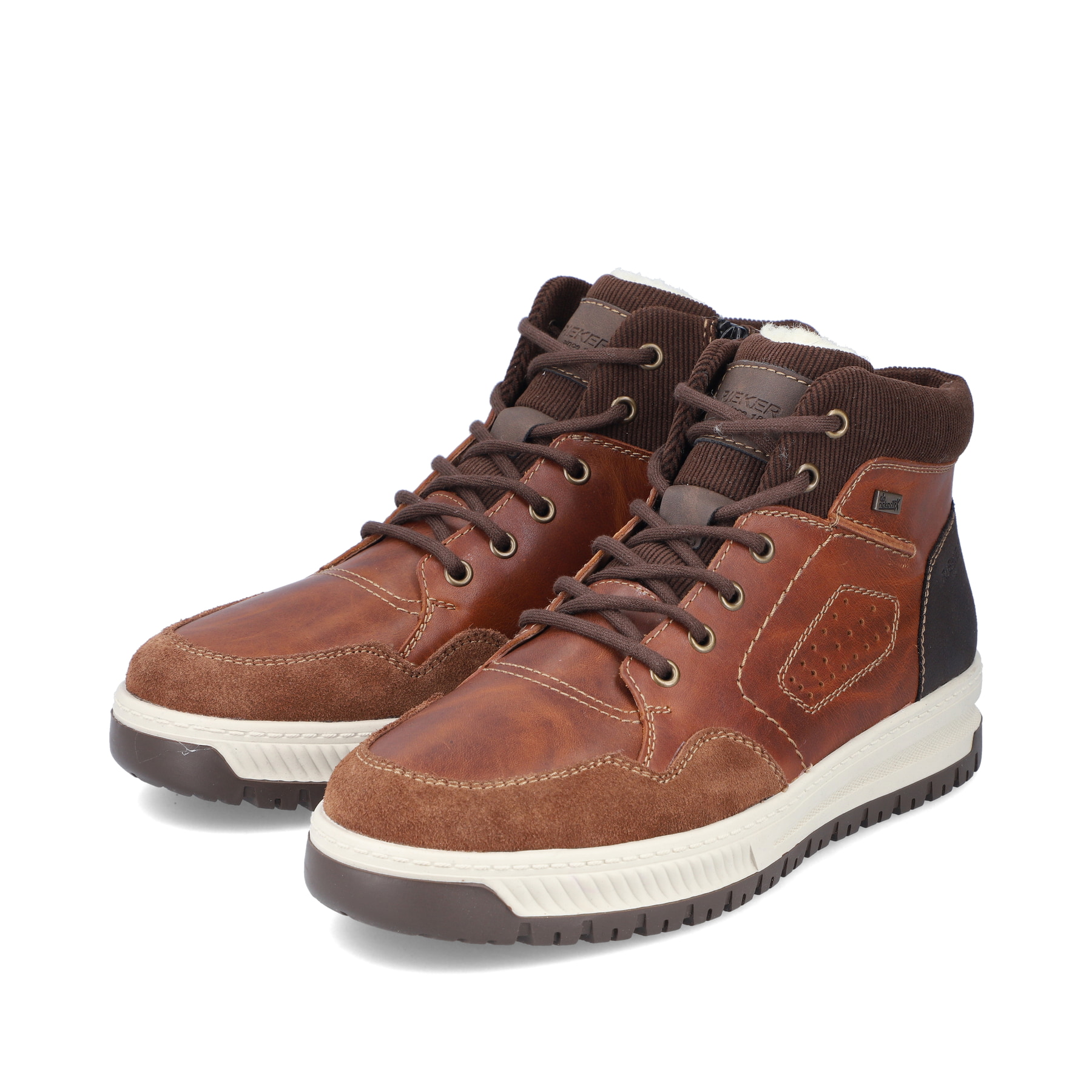 Rieker Herren Schnürstiefel fuchsbraun