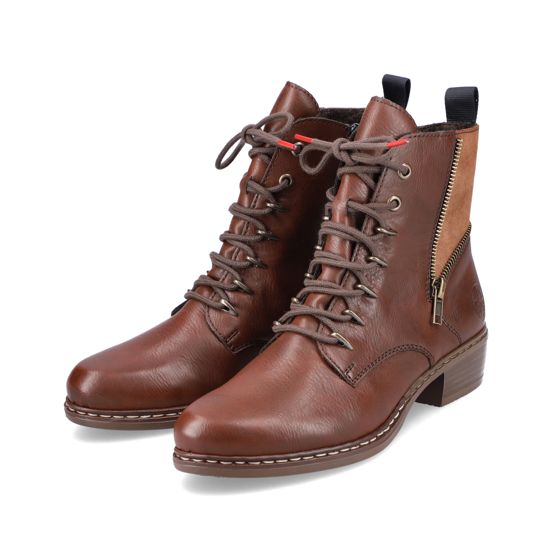 Rieker Damen Stiefeletten kastanienbraun