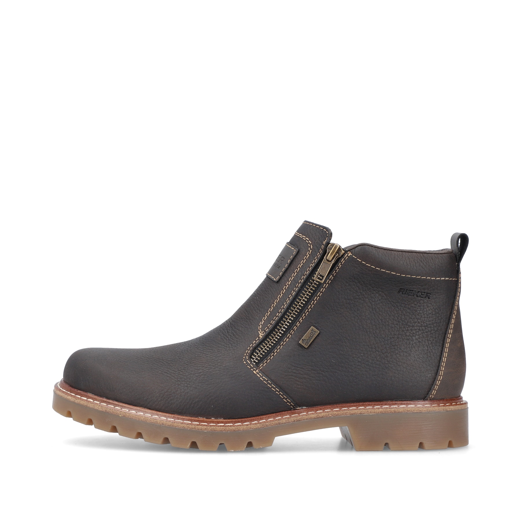 Rieker Herren Kurzstiefel schwarzbraun