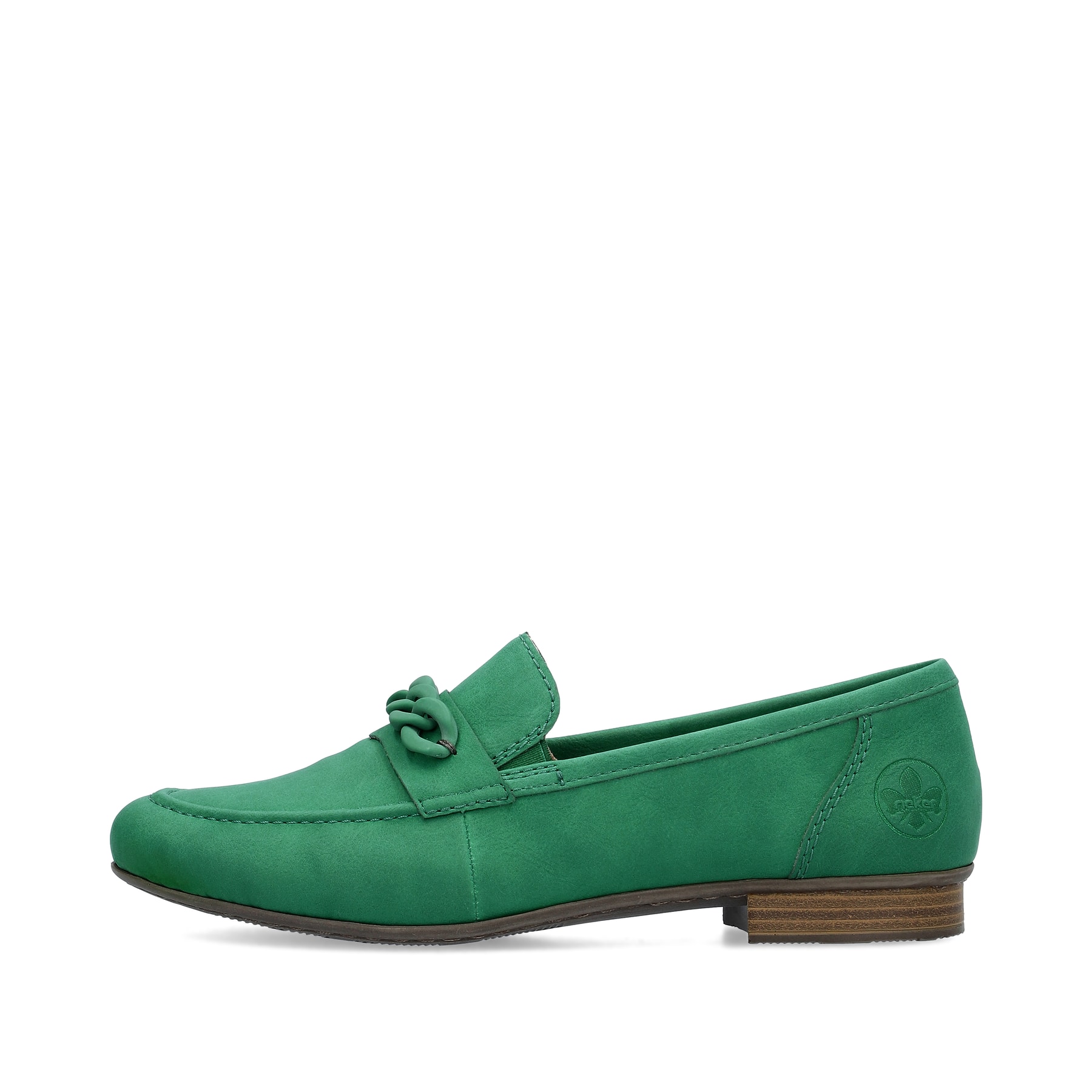 Rieker Damen Loafers grasgrün