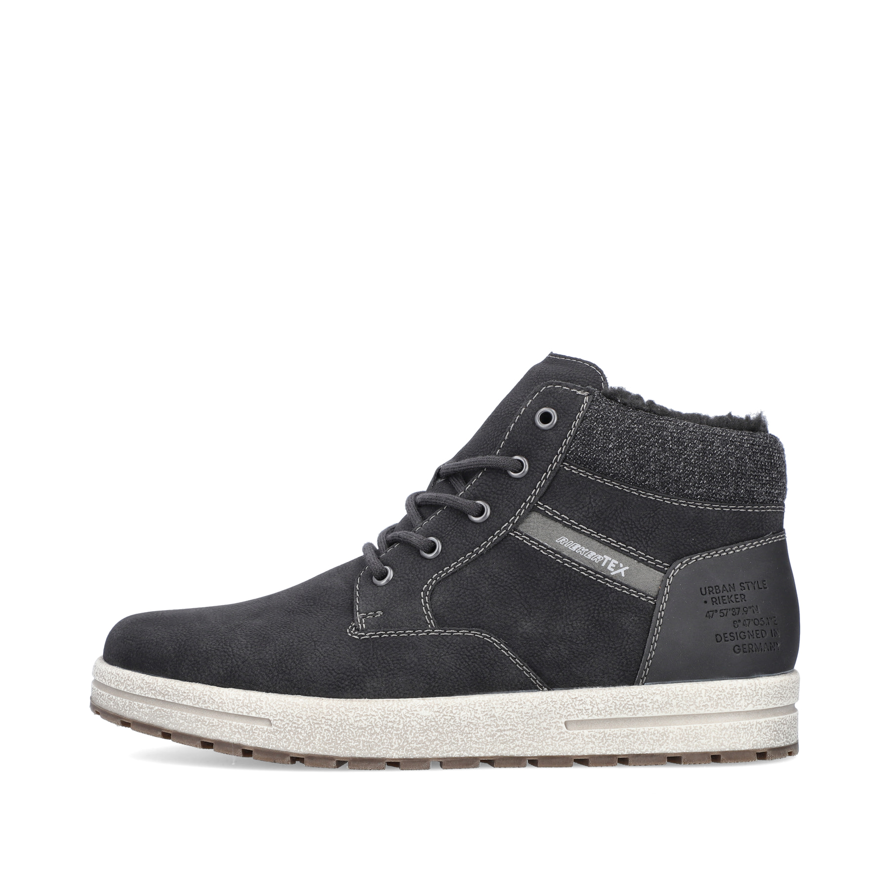 Rieker Herren Schnürstiefel asphaltschwarz