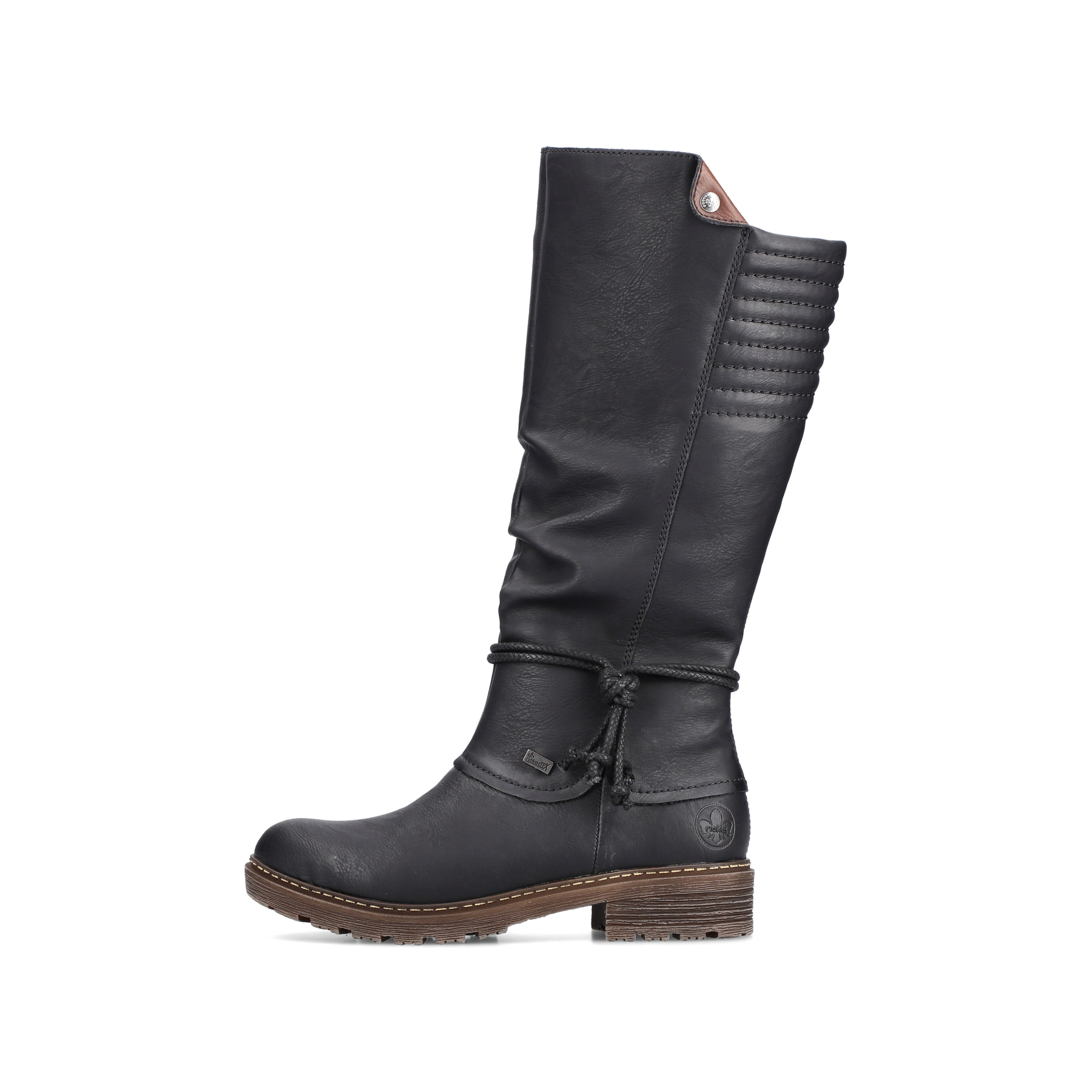 Rieker Damen Hochschaftstiefel tiefschwarz