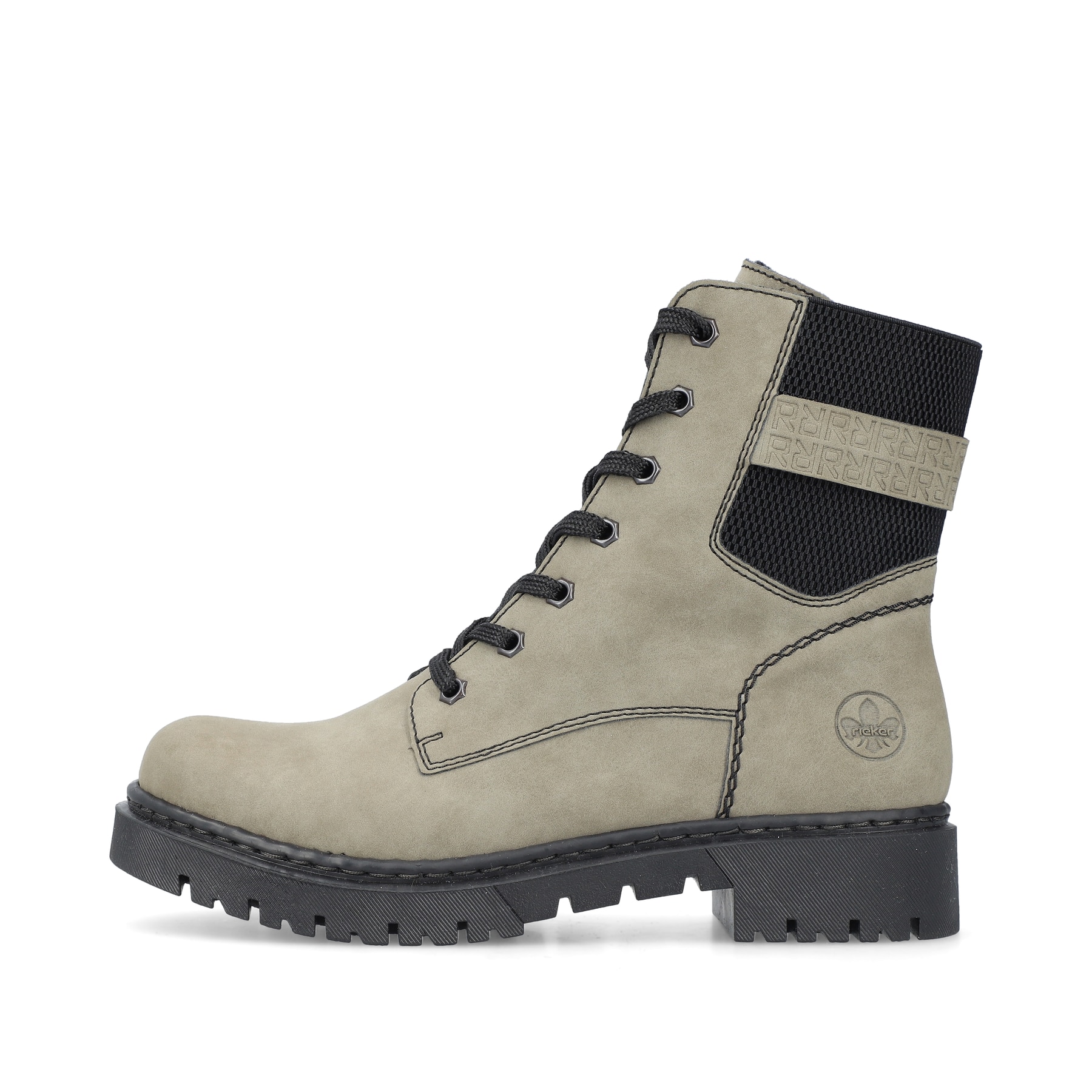 Rieker Damen Biker Boots graugrün