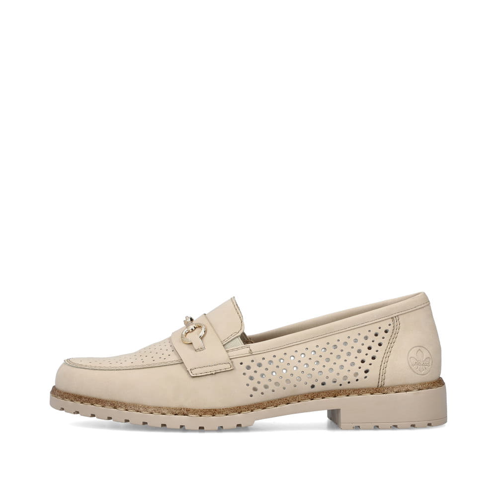 Rieker Damen Loafers hellbeige