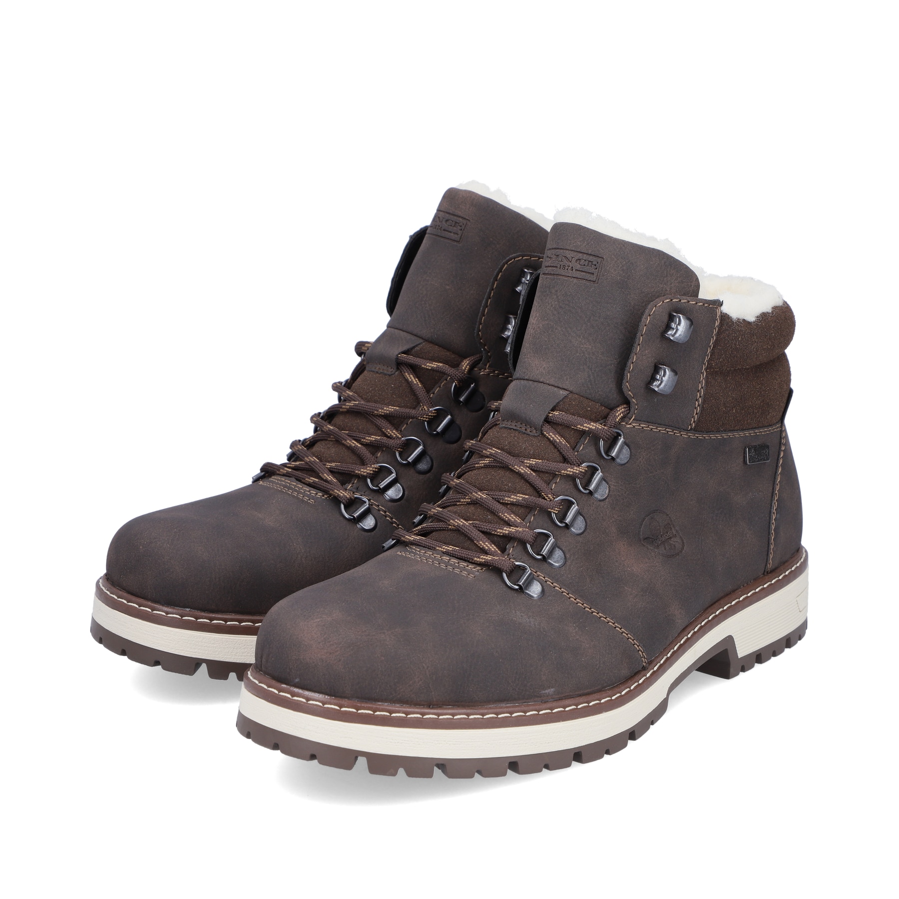 Rieker Herren Schnürstiefel kaffeebraun