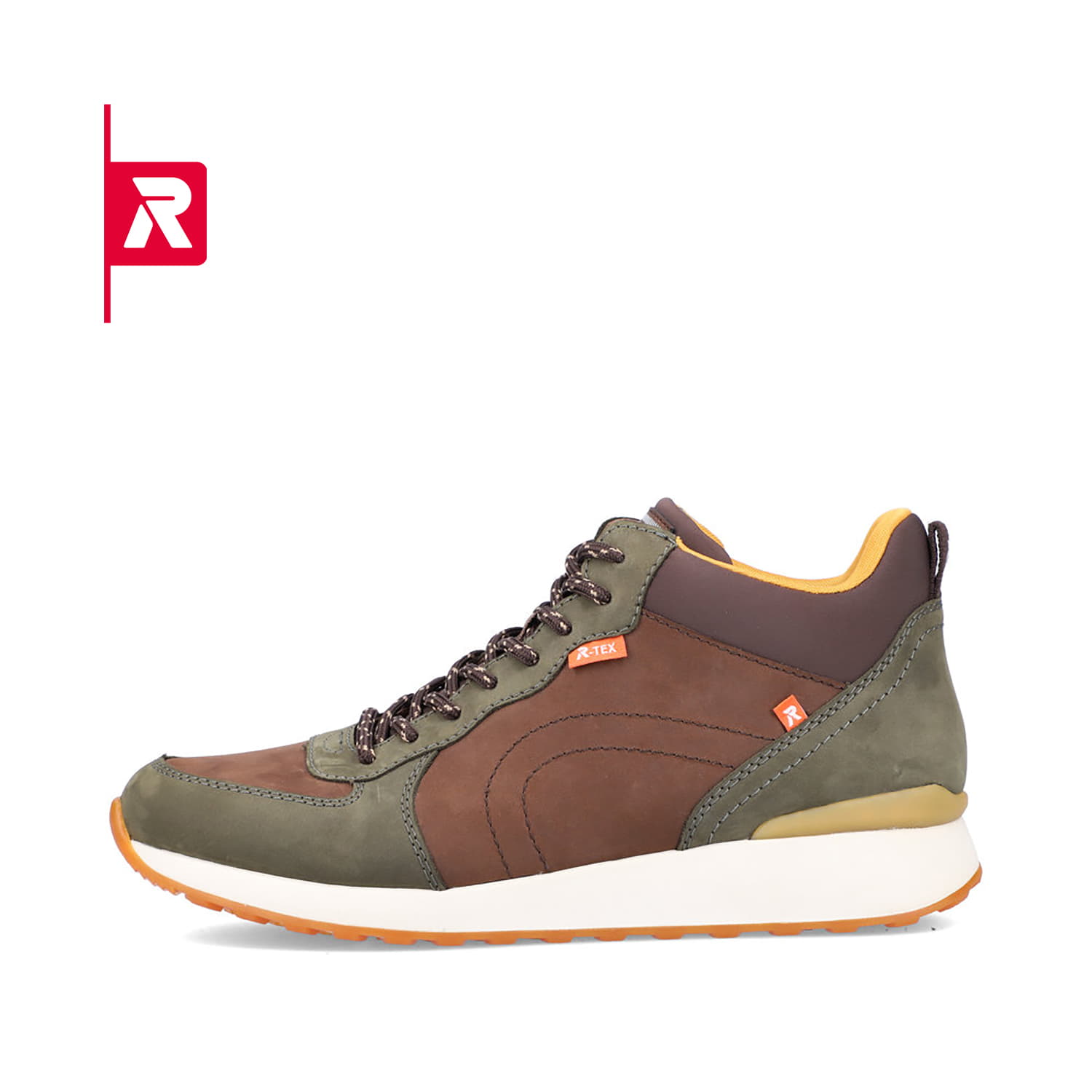 Rieker EVOLUTION Herren Sneaker khaki chocolate-brown