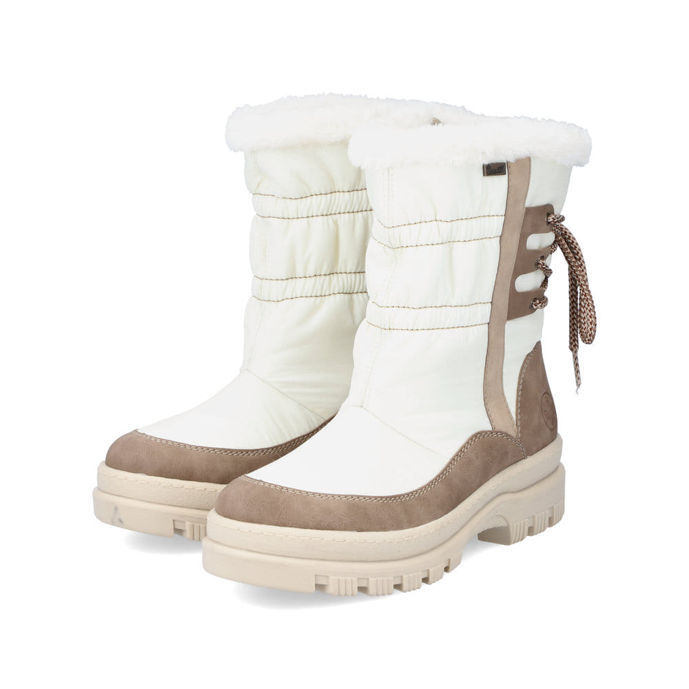Rieker Damen Kurzstiefel altweiß