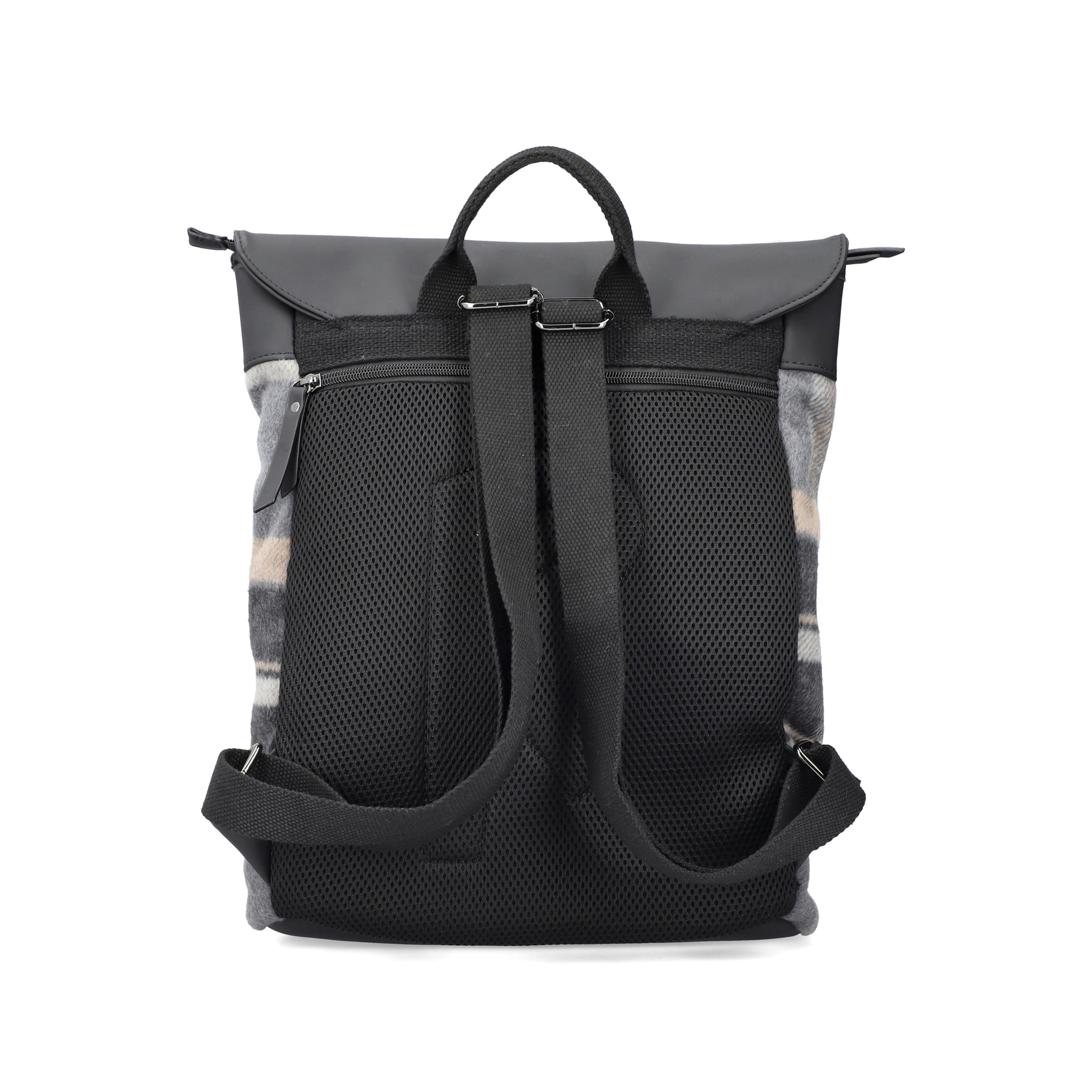 Rieker Damen Rucksack schwarz-hellbeige