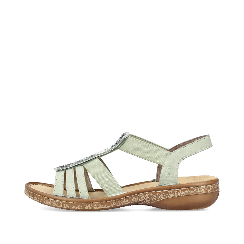Rieker Damen Riemchensandalen mintgrün