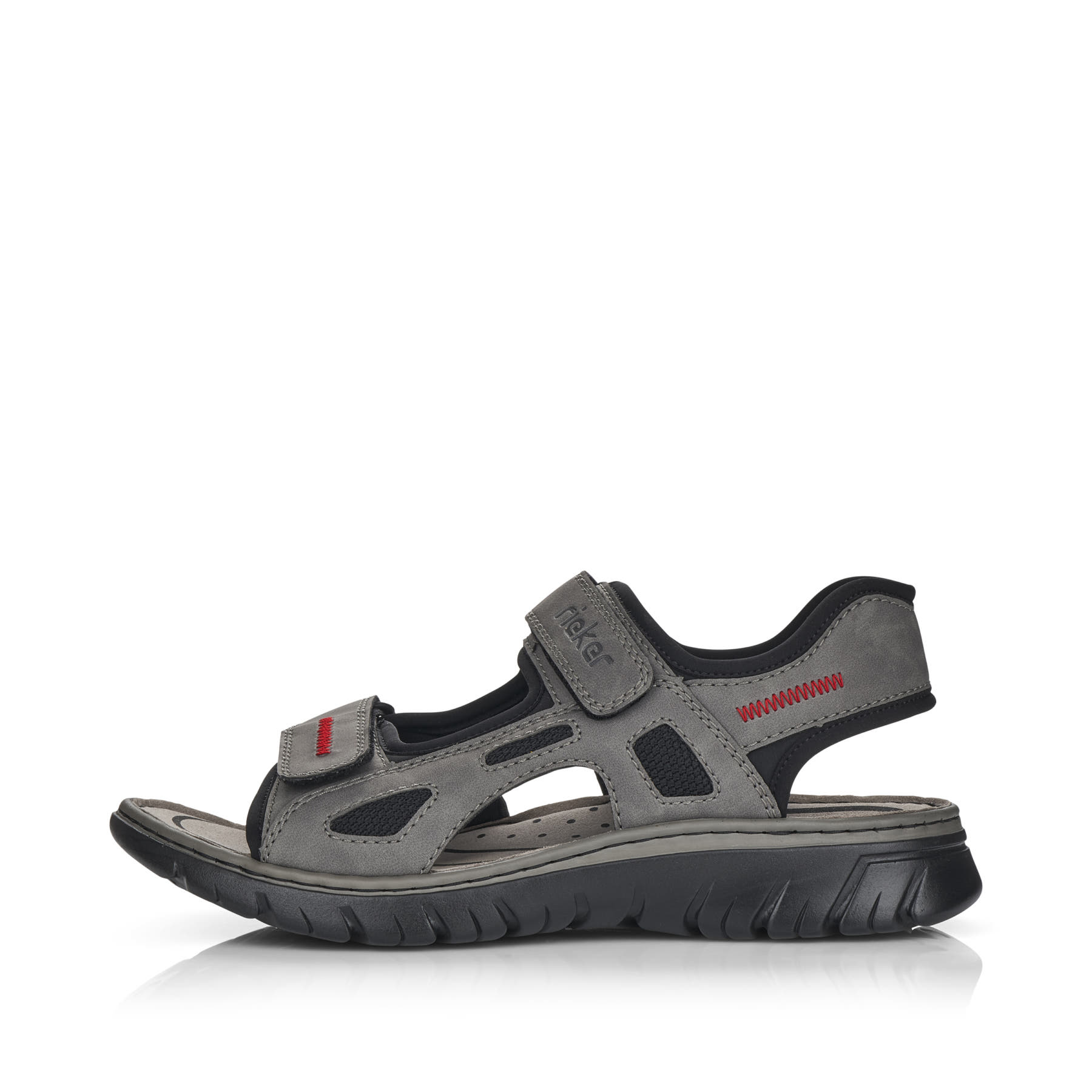 Rieker Herren Sandalen asphaltgrau
