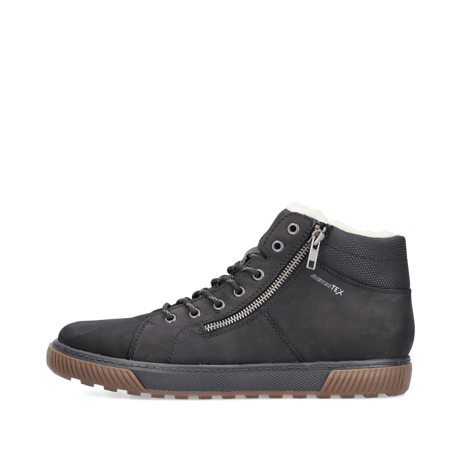 Rieker Herren Schnürstiefel asphaltschwarz