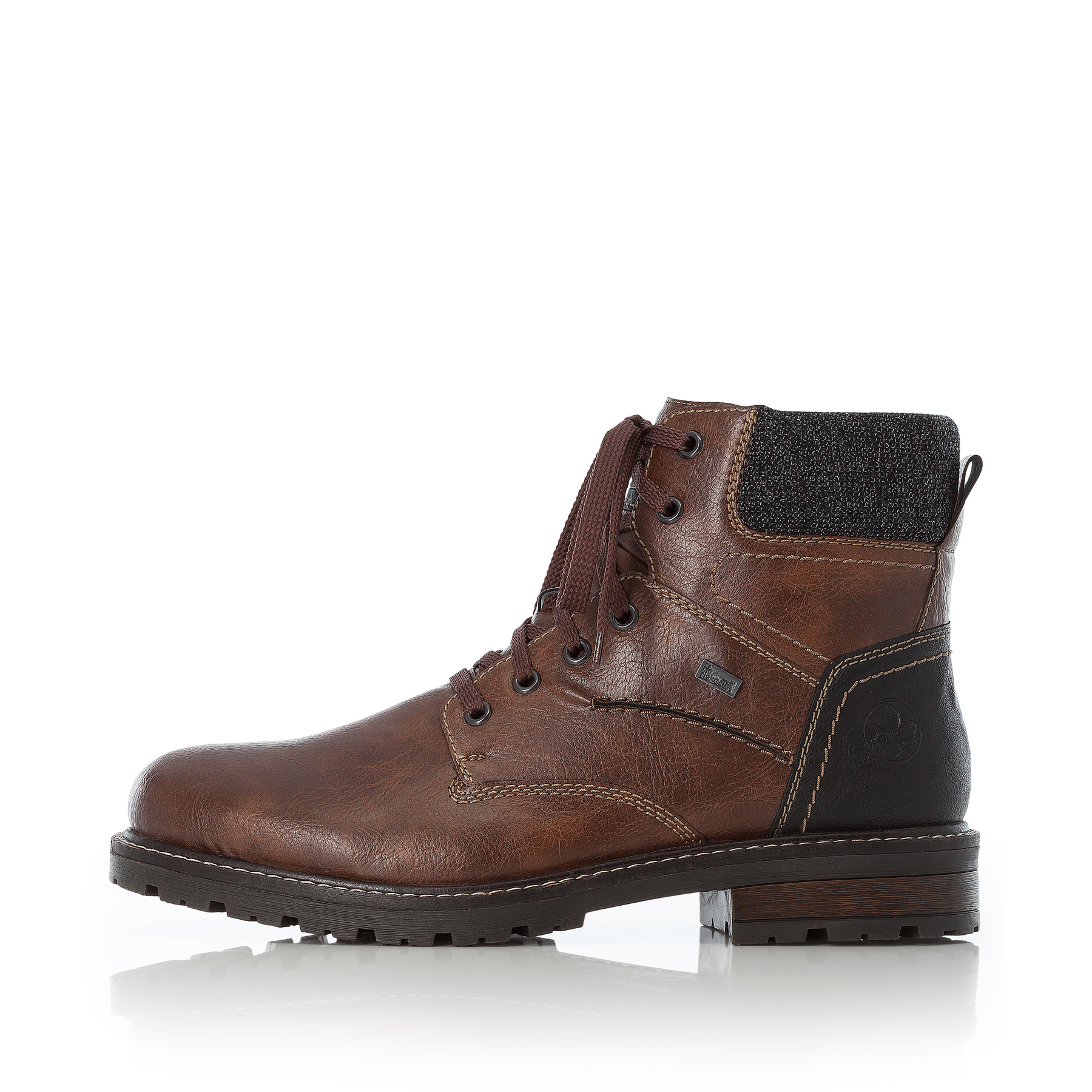 Rieker Herren Schnürstiefel kastanienbraun
