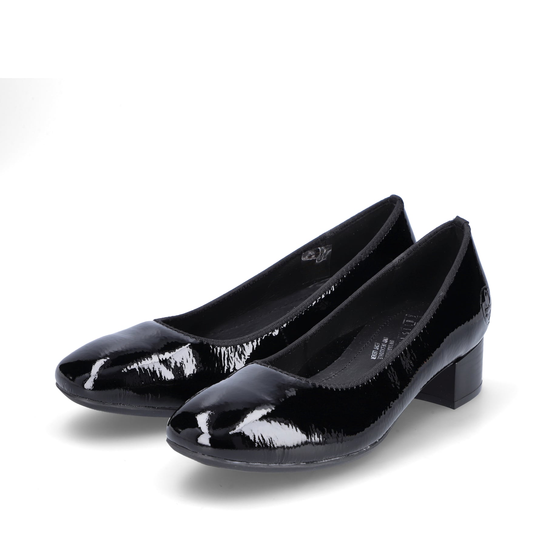 Rieker Damen Pumps glanzschwarz