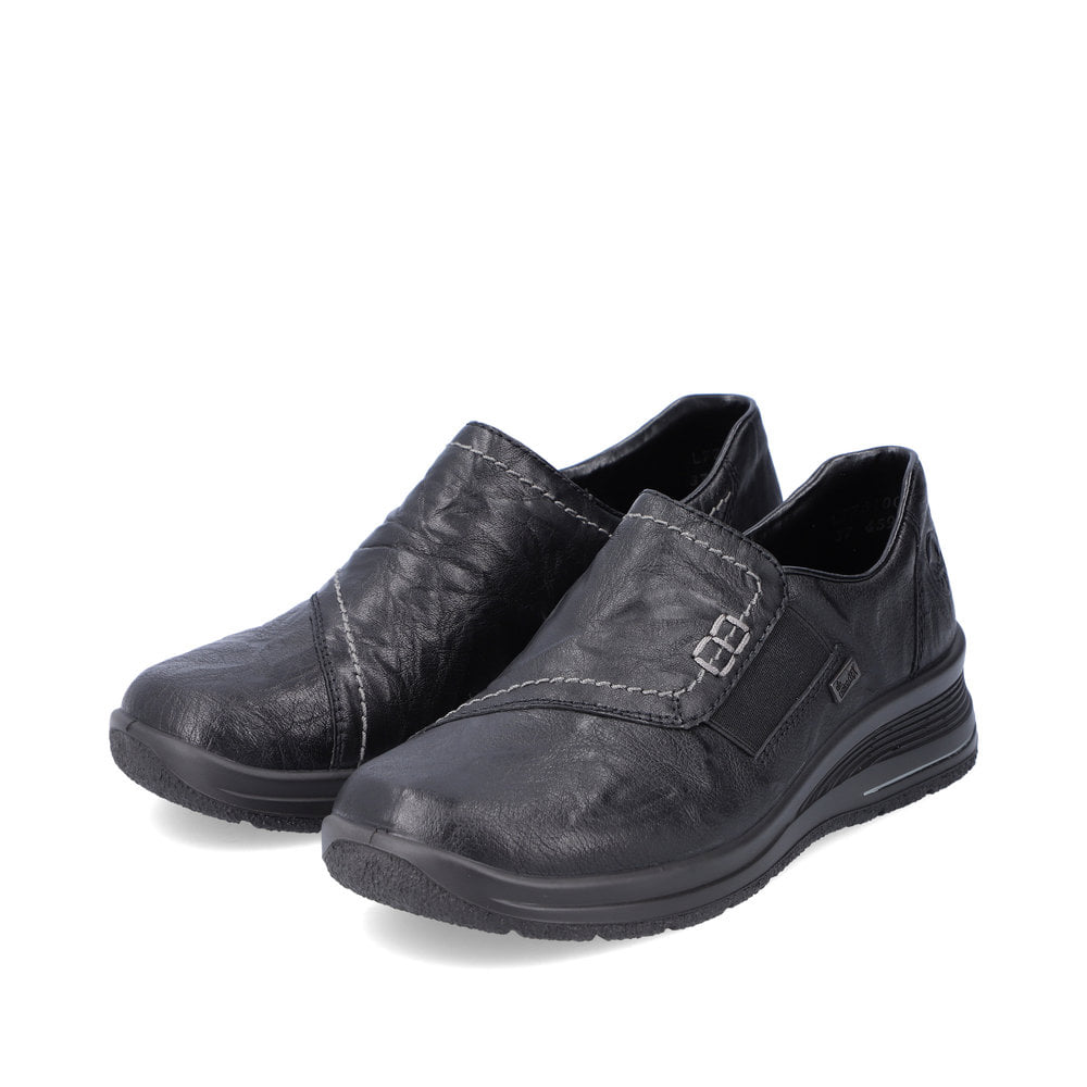 Rieker Damen Slipper tiefschwarz