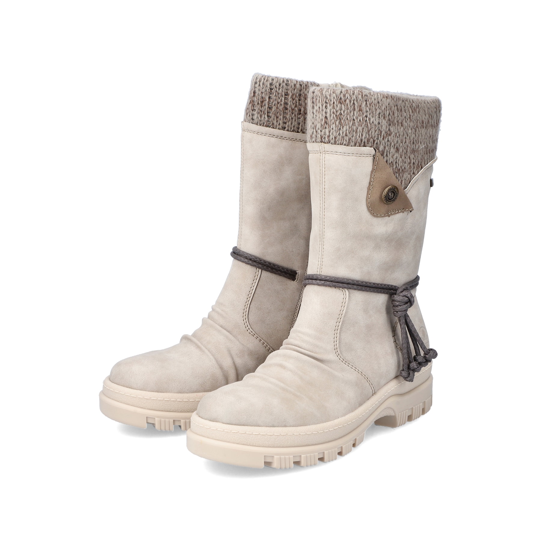 Rieker Damen Kurzstiefel hellbeige