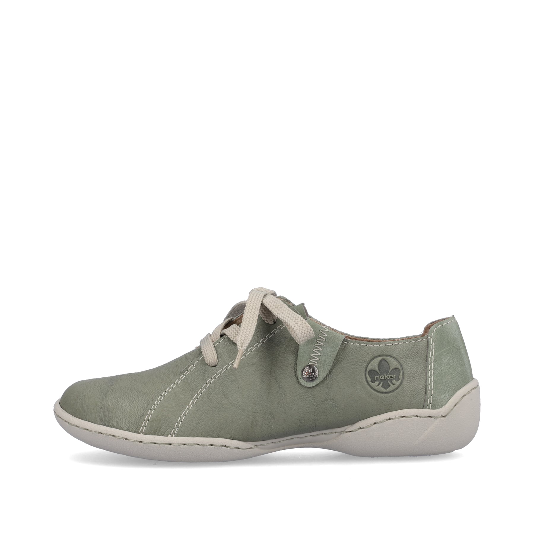 Rieker Damen Schnürschuhe grüngrau