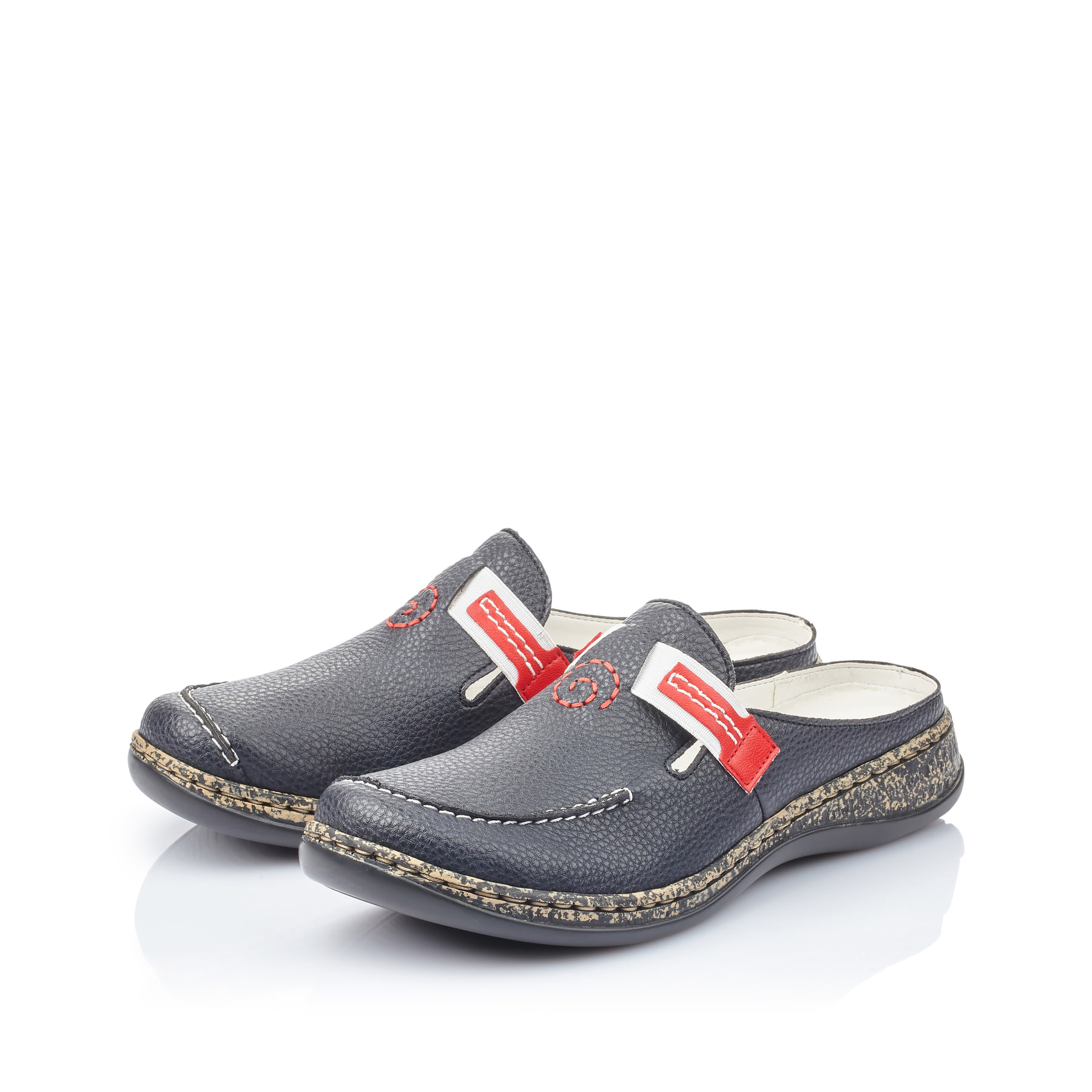 Rieker Damen Clogs marineblau