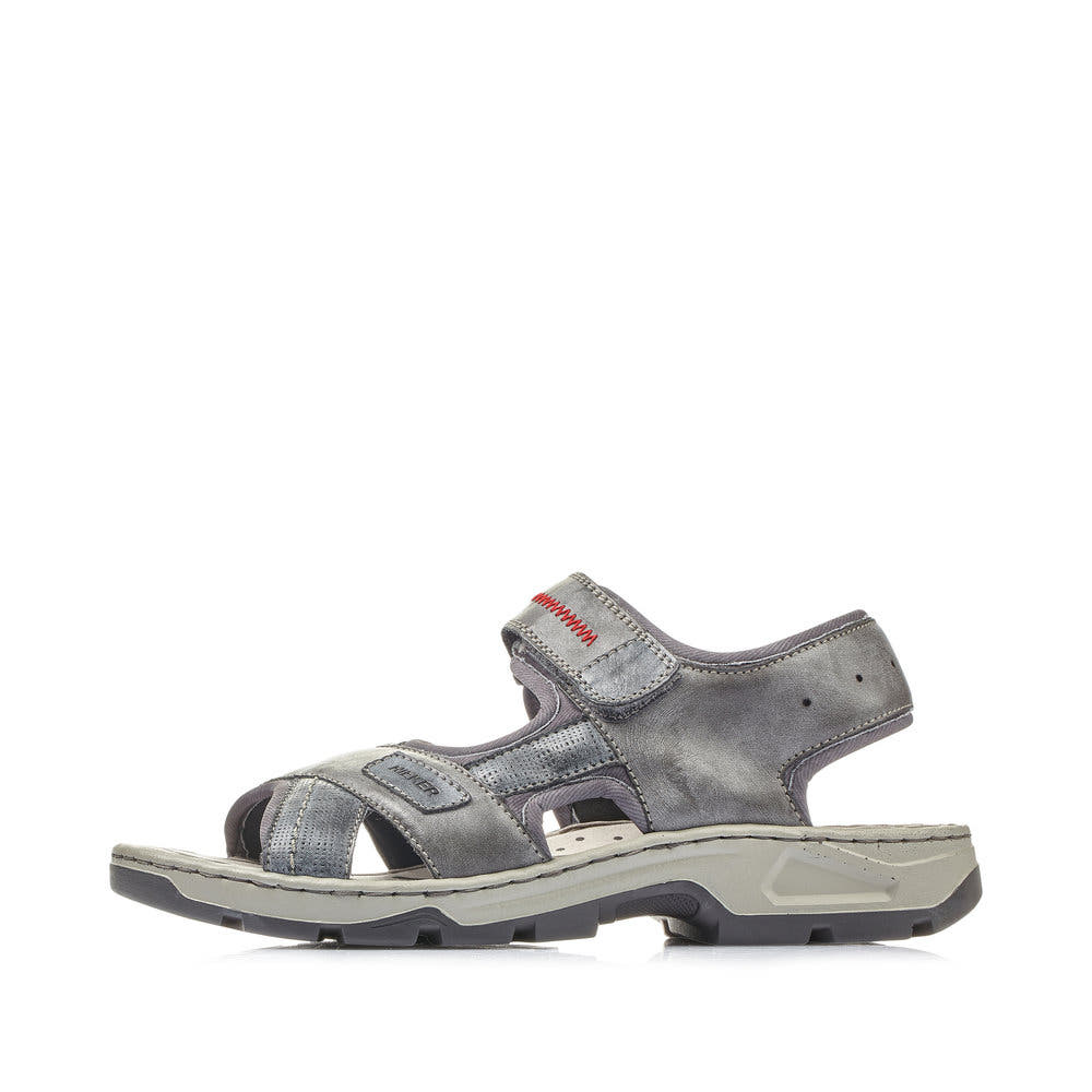 Rieker Herren Trekkingsandalen asphaltgrau