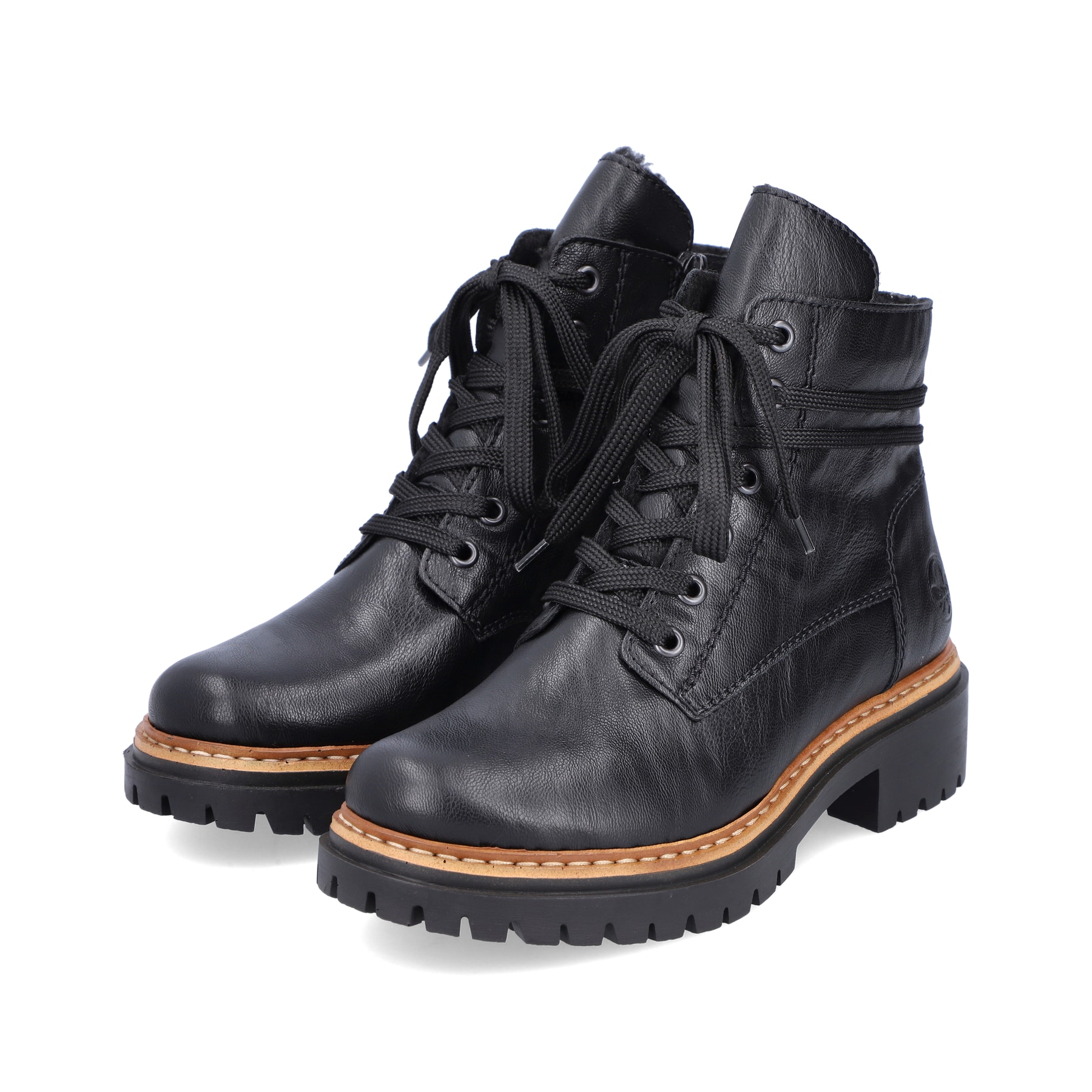 Rieker Damen Biker Boots nachtschwarz