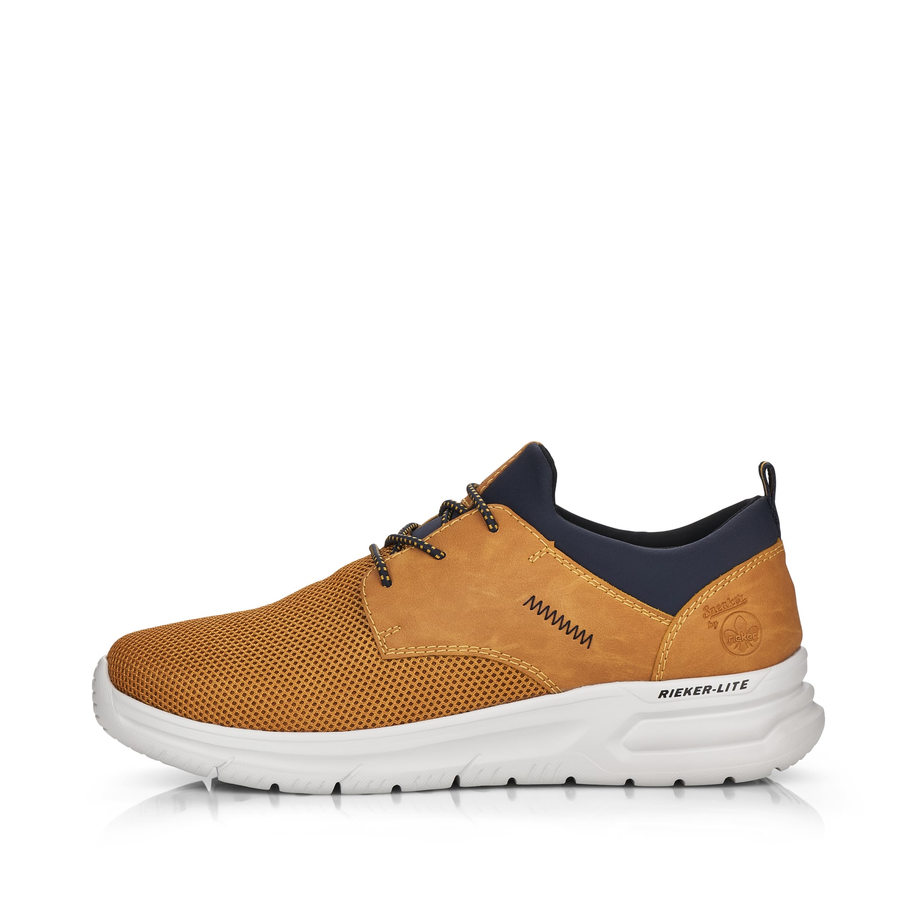 Rieker Herren Slipper goldgelb-pazifikblau