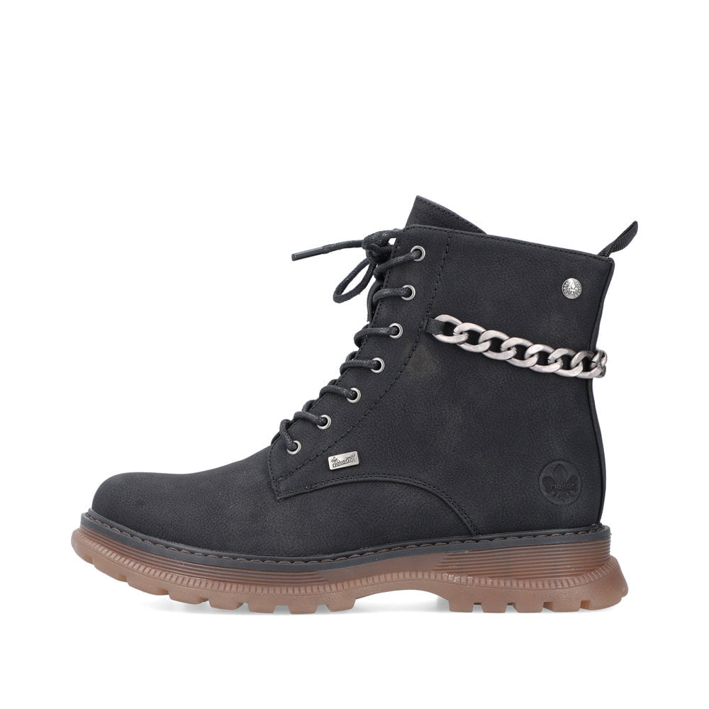 Rieker Damen Biker Boots graphitschwarz