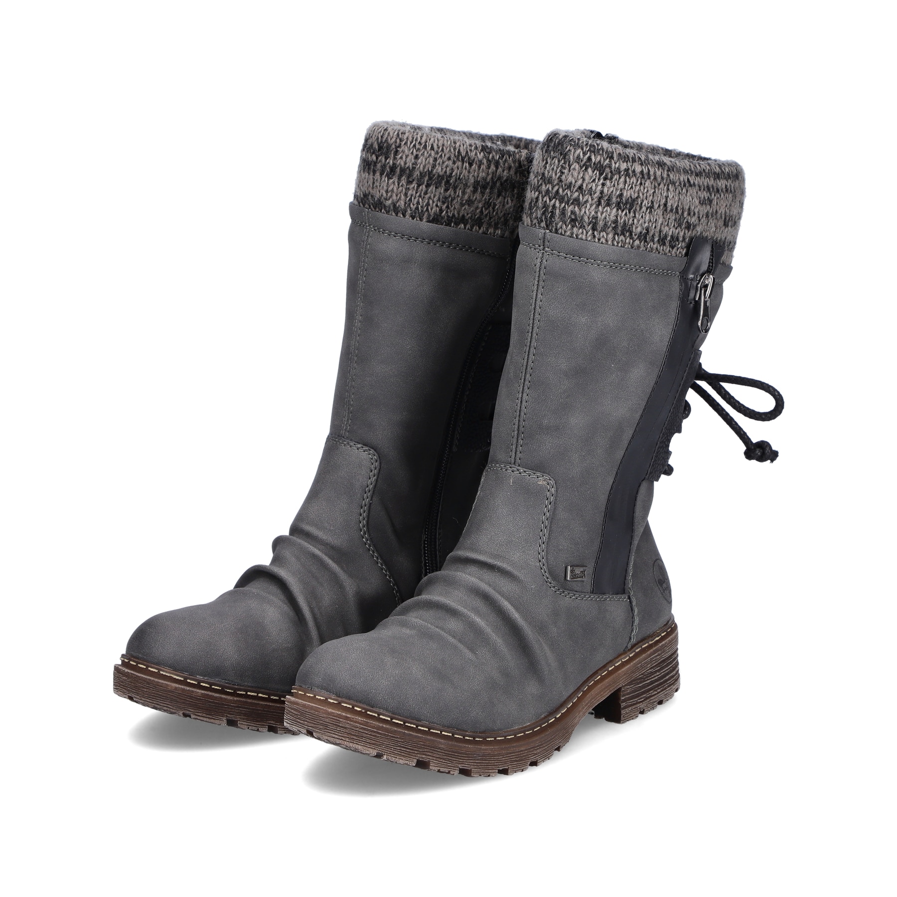 Rieker Damen Kurzstiefel granitgrau