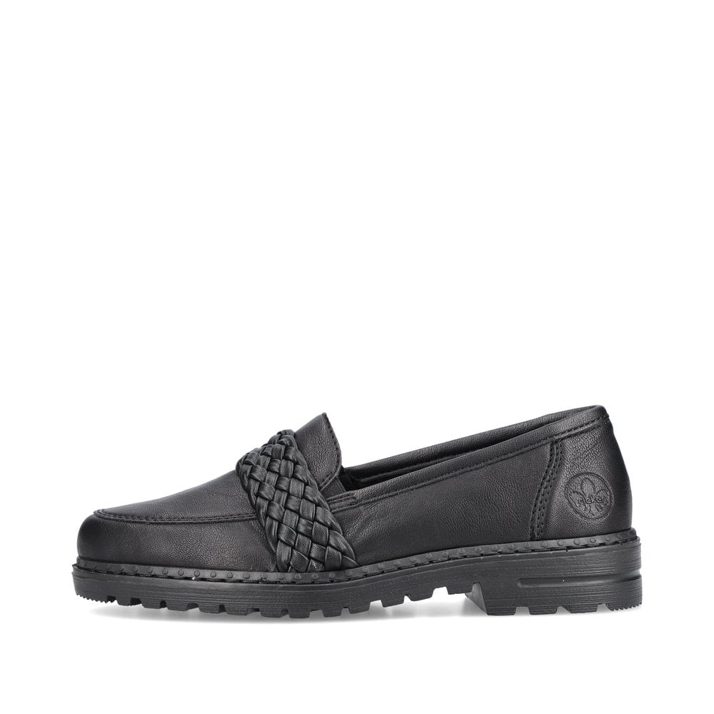 Rieker Damen Loafers graphitschwarz