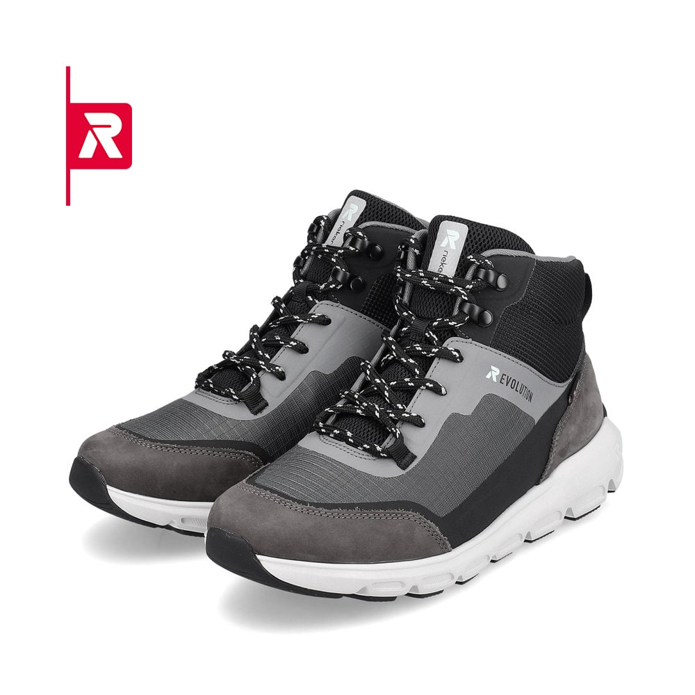 Rieker EVOLUTION Damen Stiefel stone-grey ocean-blue