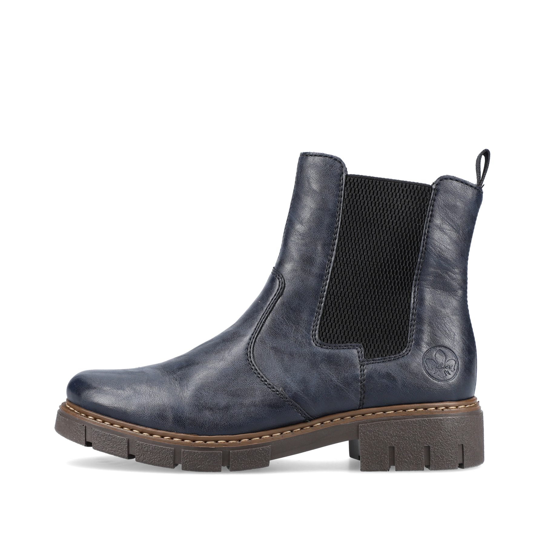 Rieker Damen Chelsea Boots pazifikblau