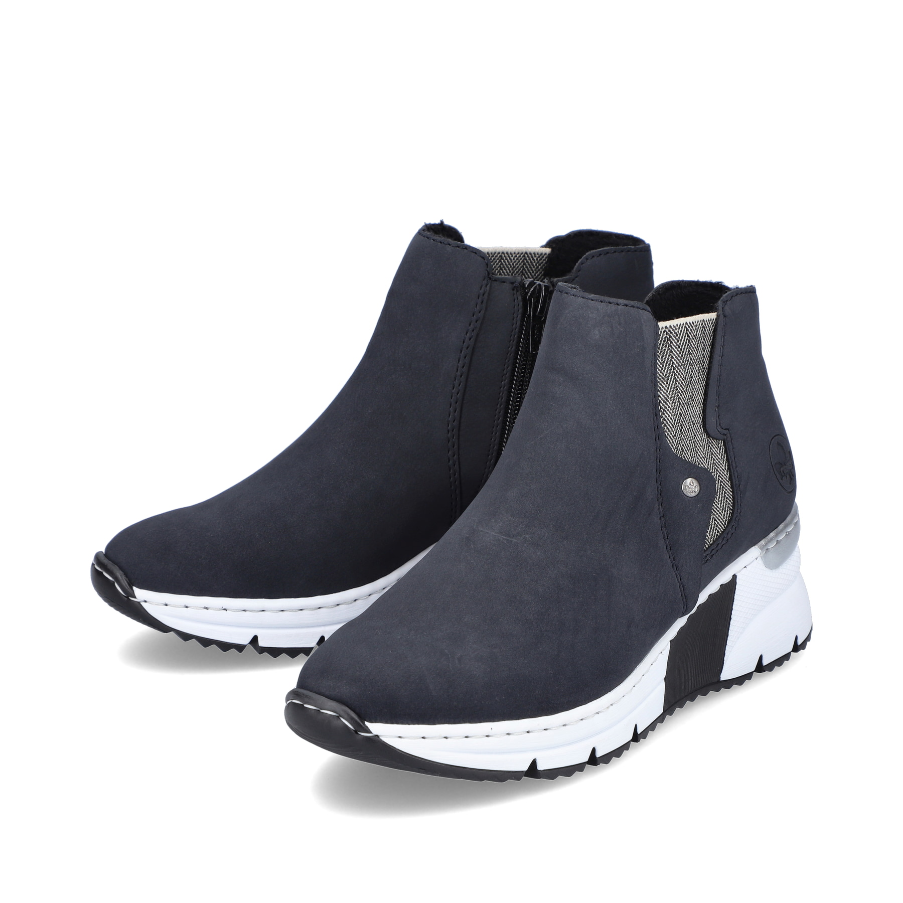 Rieker Damen Chelsea Boots dunkelblau