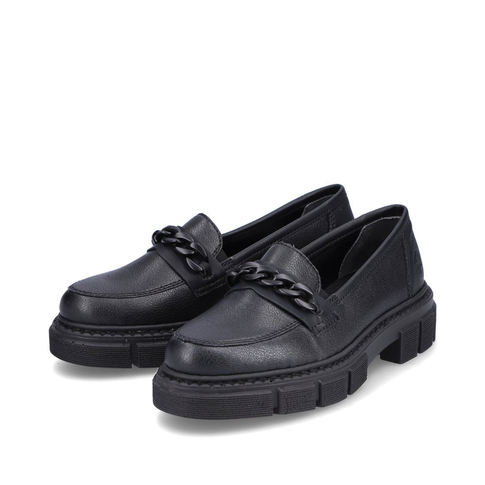 Rieker Damen Loafers tiefschwarz