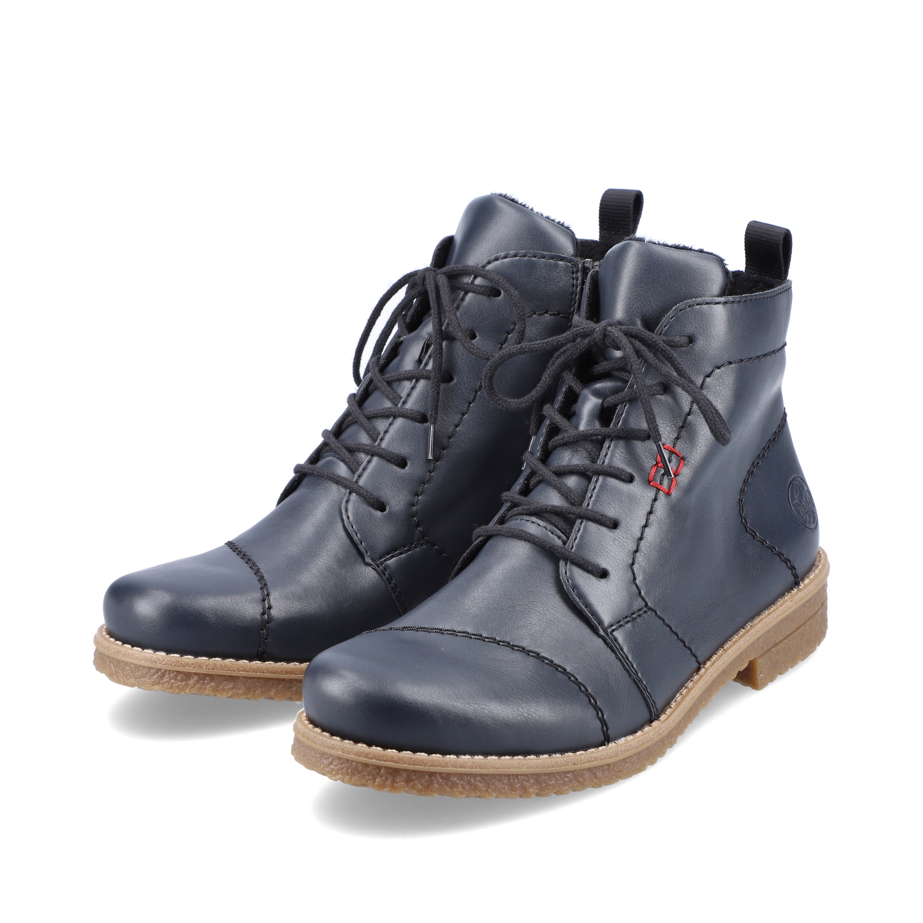 Rieker Damen Schnürstiefel dunkelpetrol