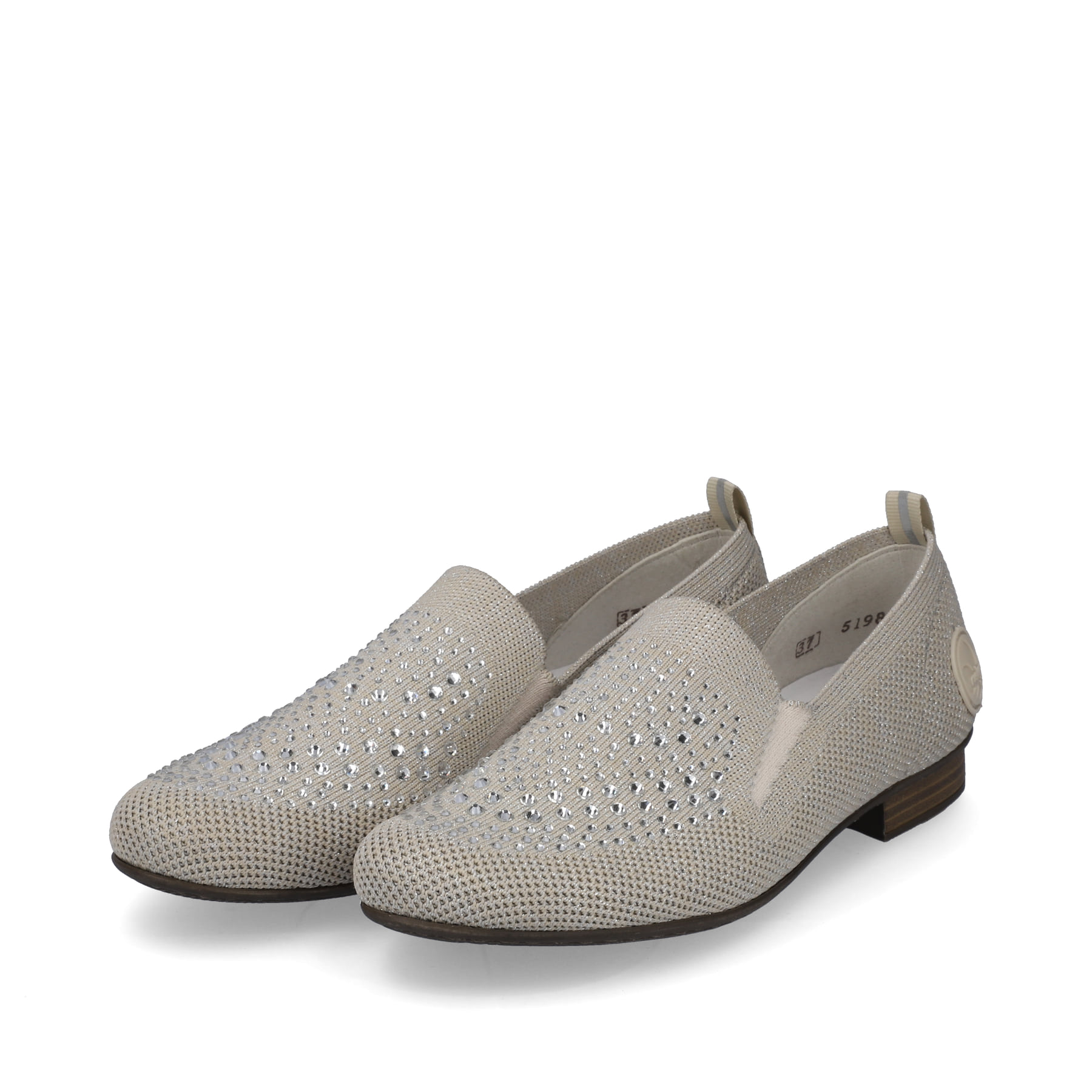 Rieker Damen Ballerinas hellbeige