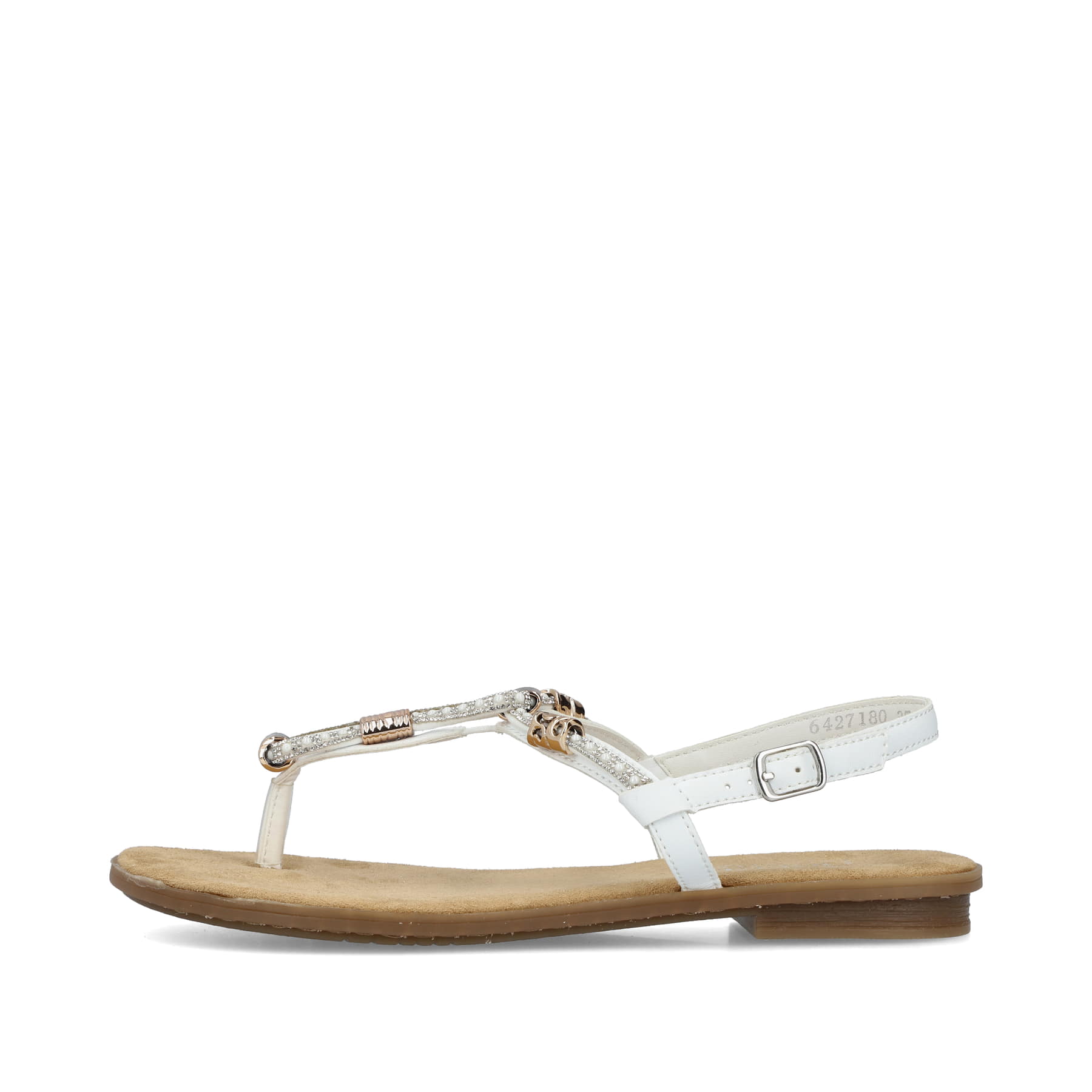 Rieker Damen Riemchensandalen kristallweiß
