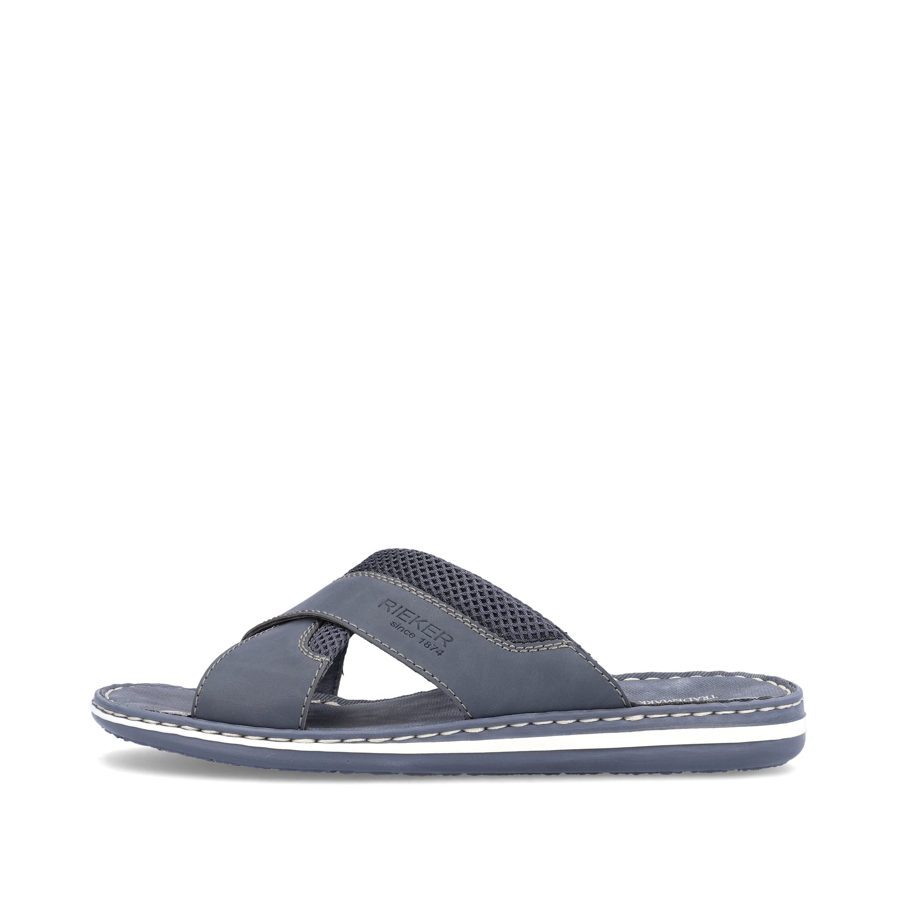 Rieker Herren Pantoletten marineblau
