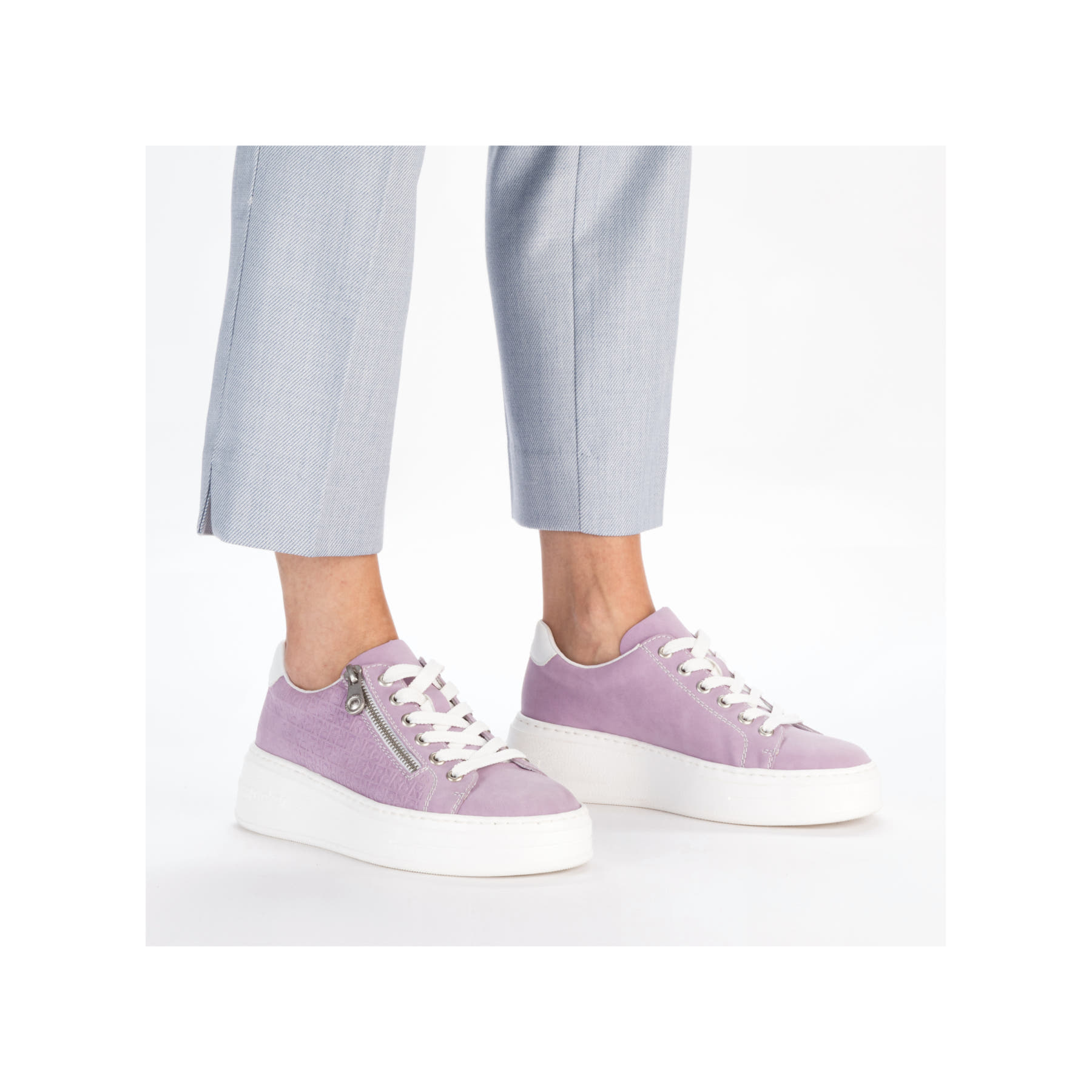 Rieker Damen Sneaker fliederfaben